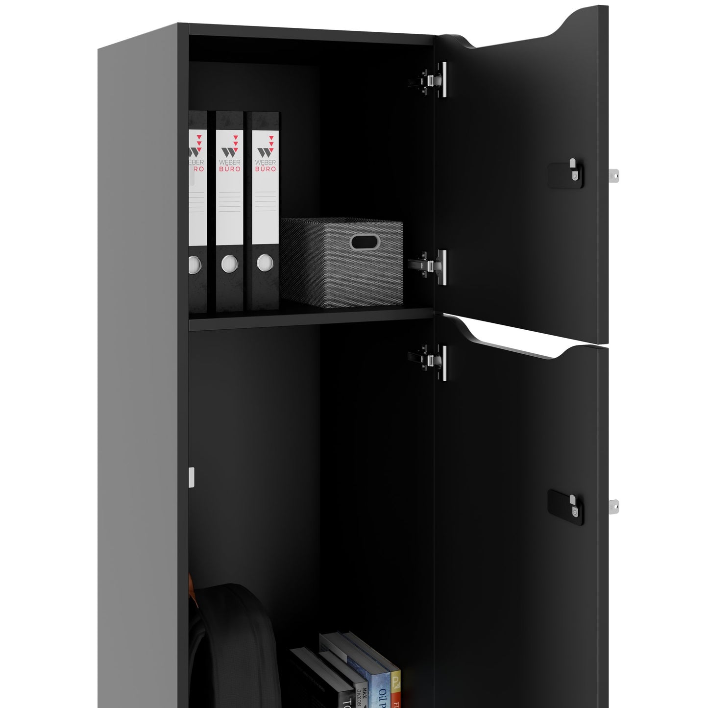 CHOICE locker | 450 x 1370 mm, 2 or 3 lockers, anthracite