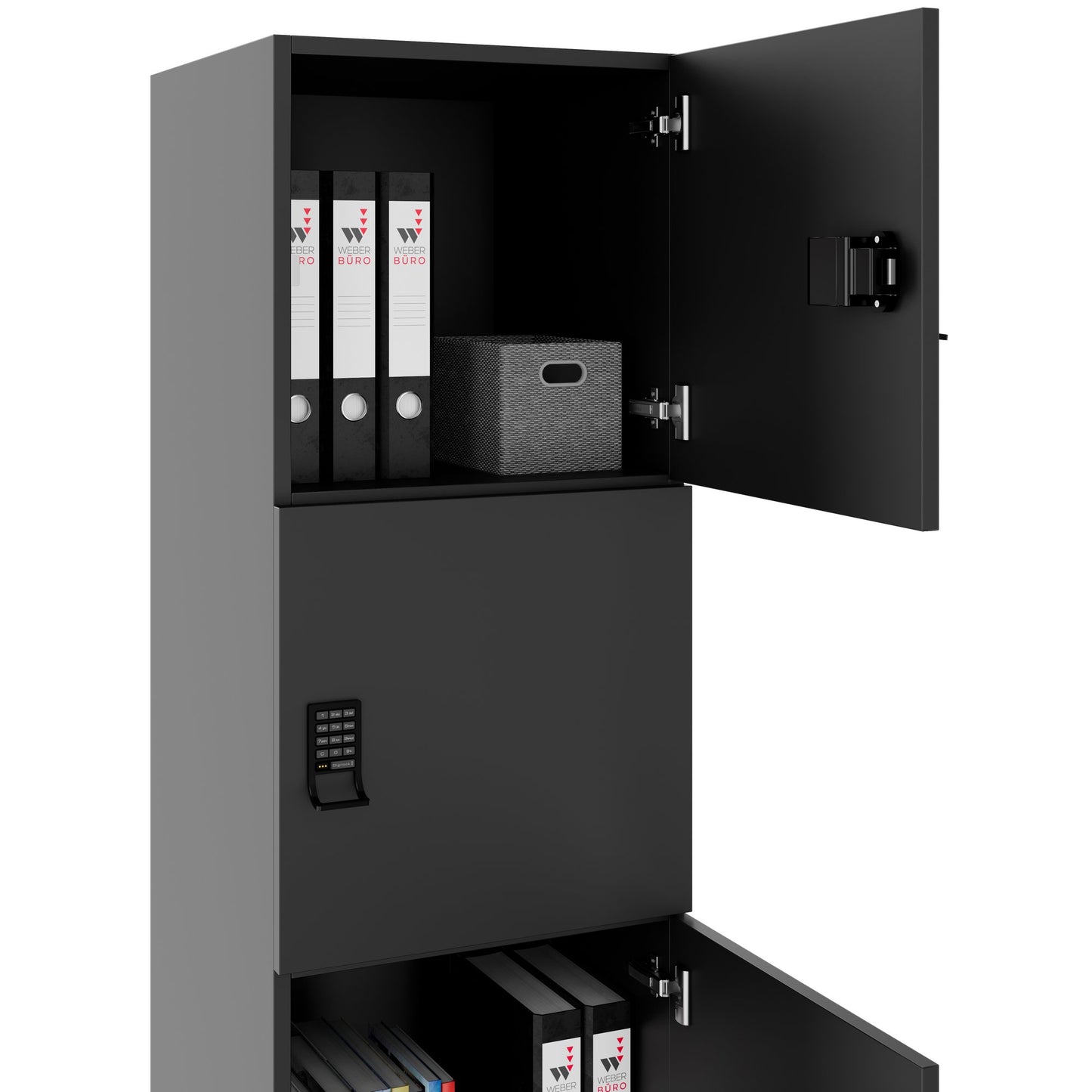 CHOICE locker | 450 x 1370 mm, 2 or 3 lockers, anthracite