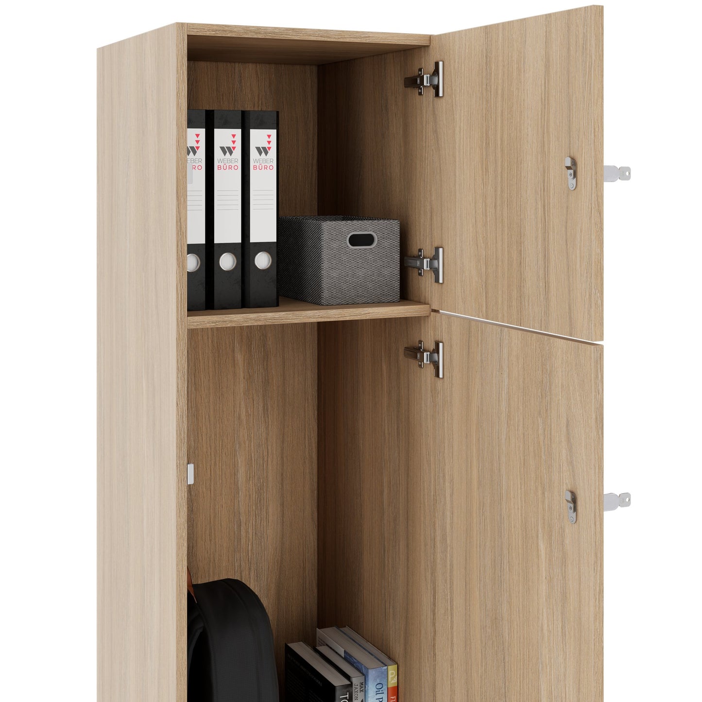 Armadietto CHOICE | 450 x 1370 mm, 2 o 3 scomparti, rovere ambra