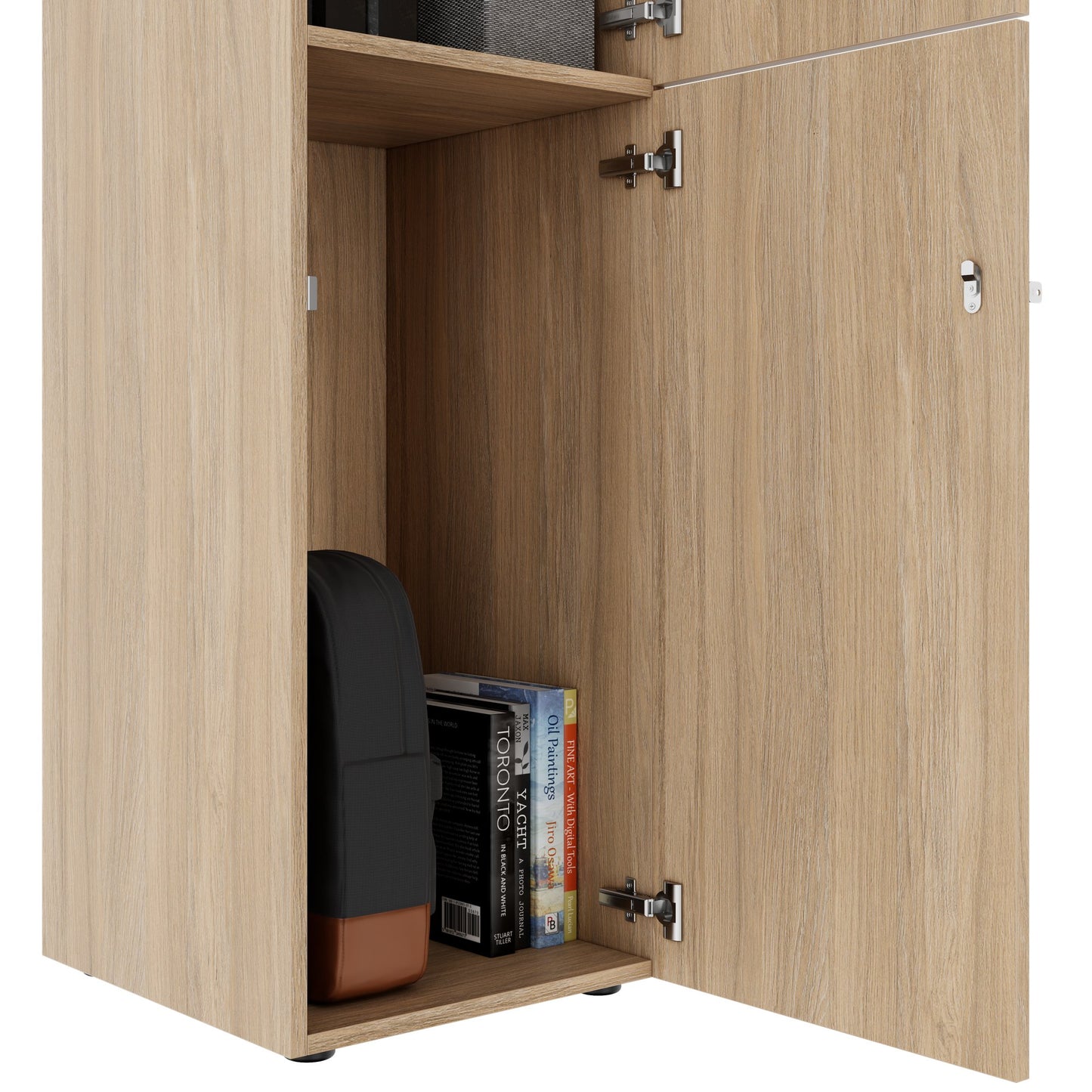 Armadietto CHOICE | 450 x 1370 mm, 2 o 3 scomparti, rovere ambra