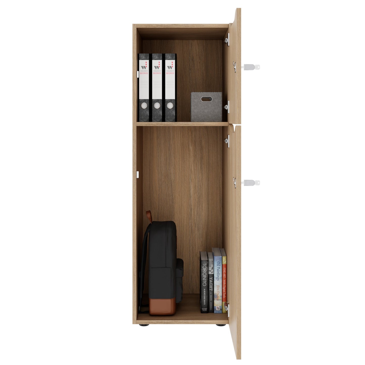 Armadietto CHOICE | 450 x 1370 mm, 2 o 3 scomparti, rovere ambra