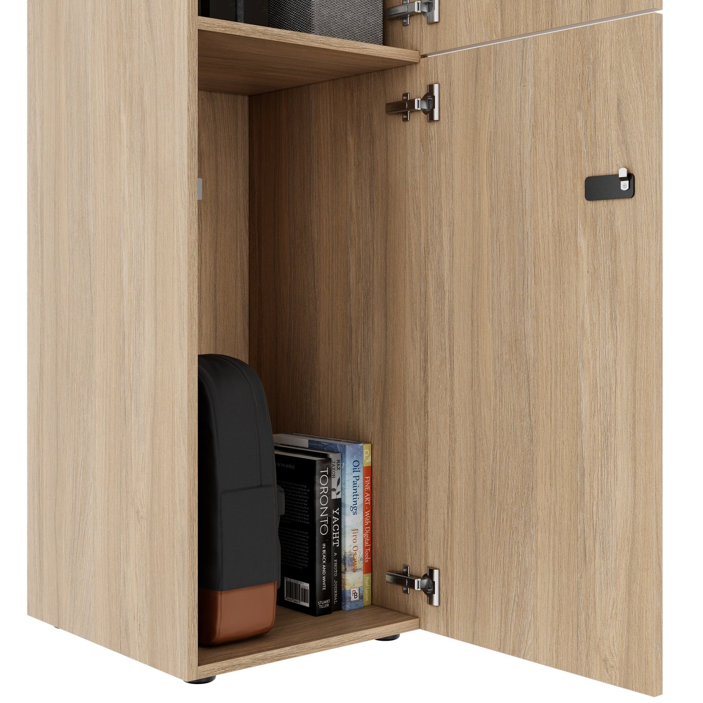 Armadietto CHOICE | 450 x 1370 mm, 2 o 3 scomparti, rovere ambra