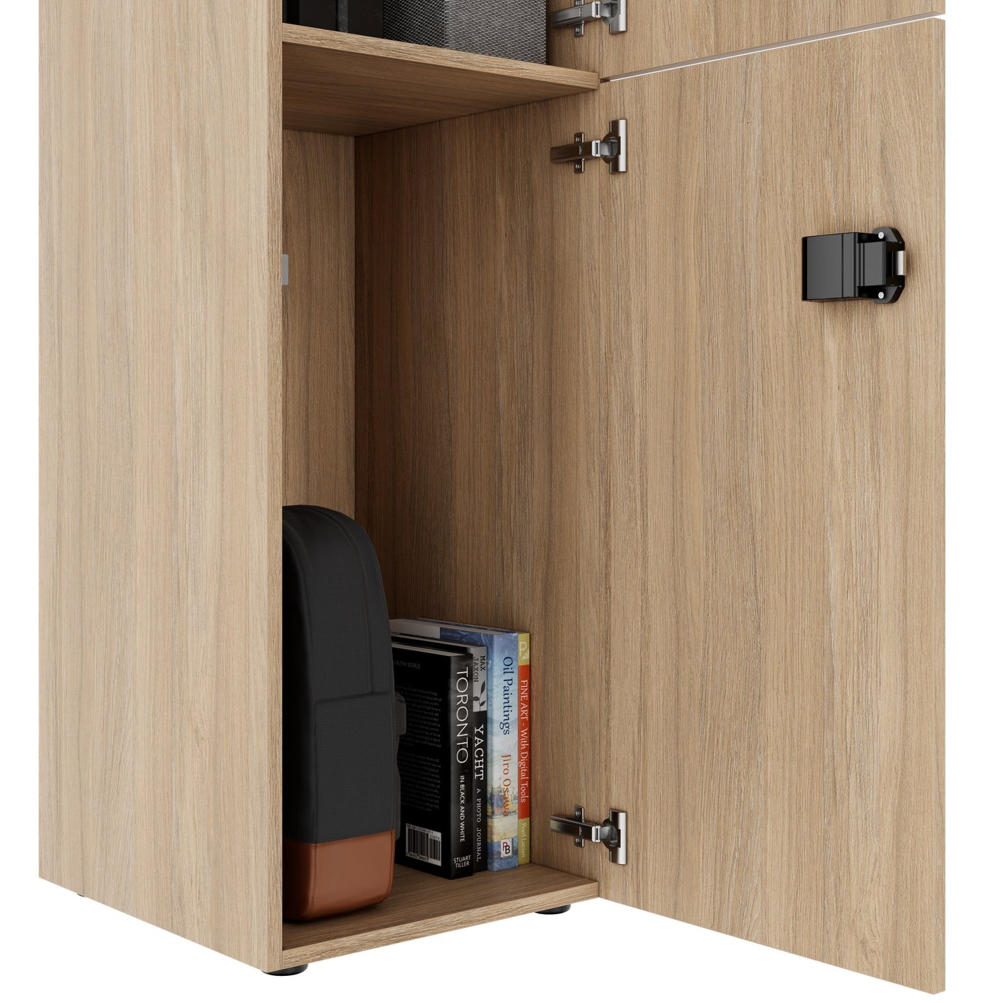 Armadietto CHOICE | 450 x 1370 mm, 2 o 3 scomparti, rovere ambra