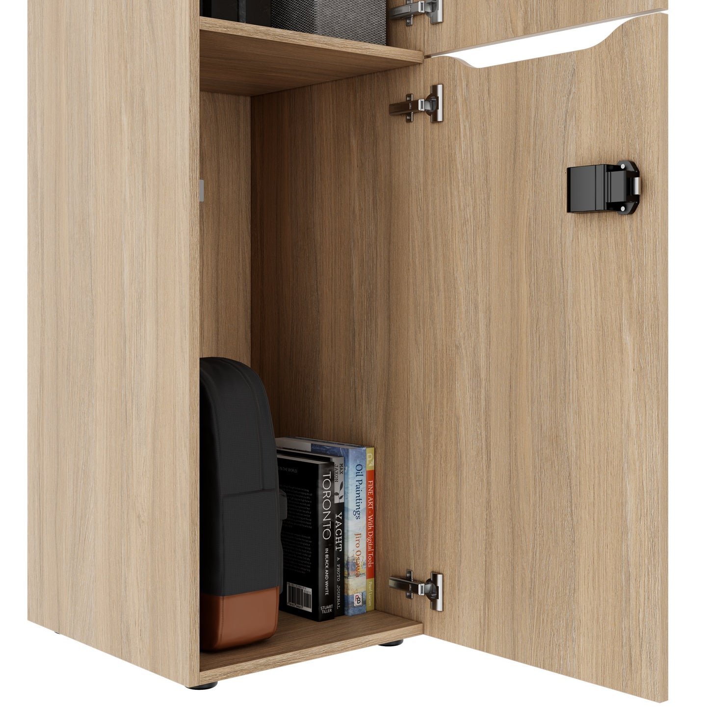 Armadietto CHOICE | 450 x 1370 mm, 2 o 3 scomparti, rovere ambra