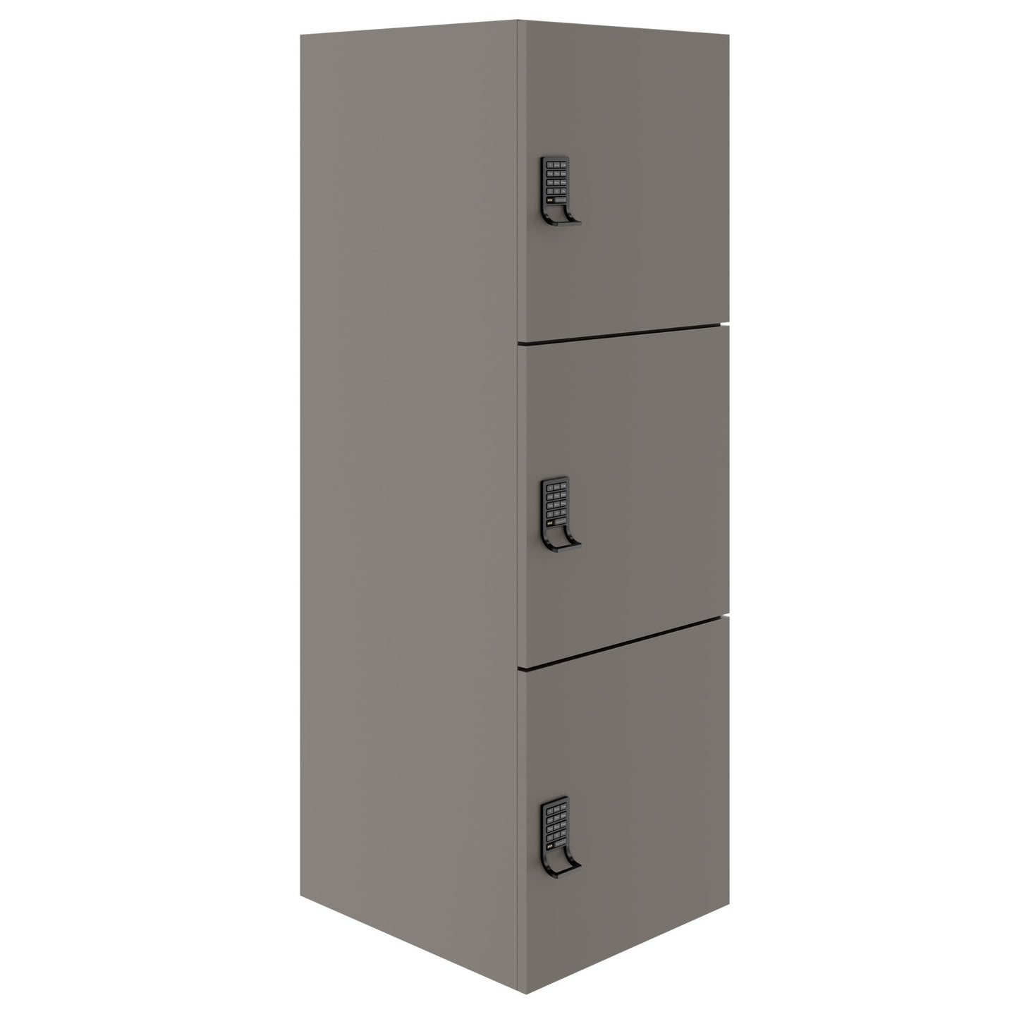Armadietto CHOICE | 450 x 1370 mm, 2 o 3 scomparti, grigio cubanite