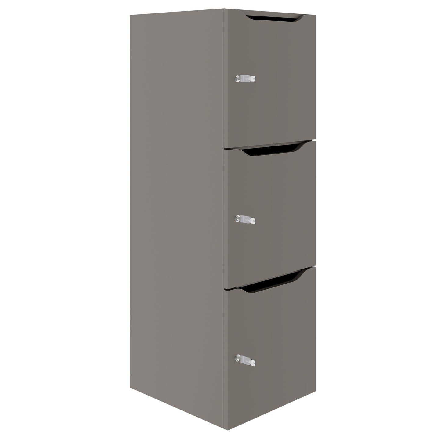 Armadietto CHOICE | 450 x 1370 mm, 2 o 3 scomparti, grigio cubanite