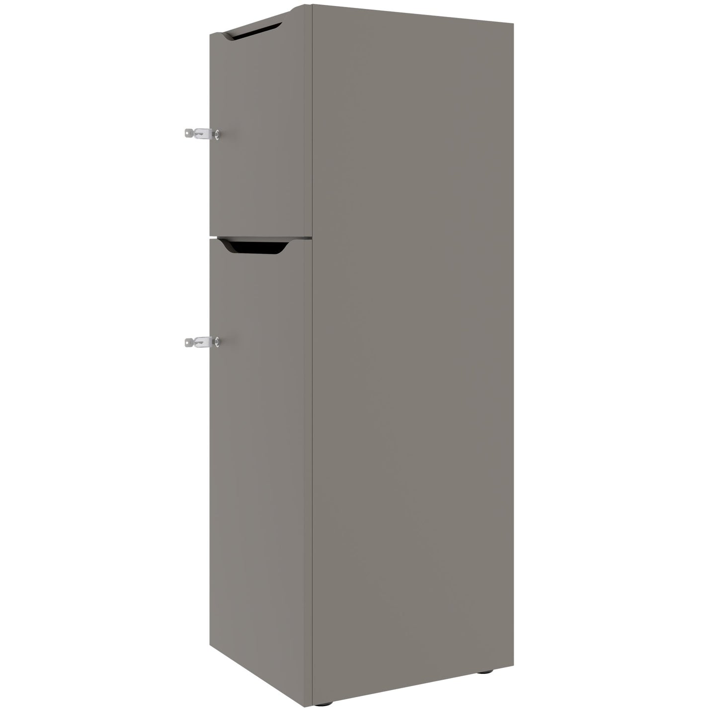 Armadietto CHOICE | 450 x 1370 mm, 2 o 3 scomparti, grigio cubanite