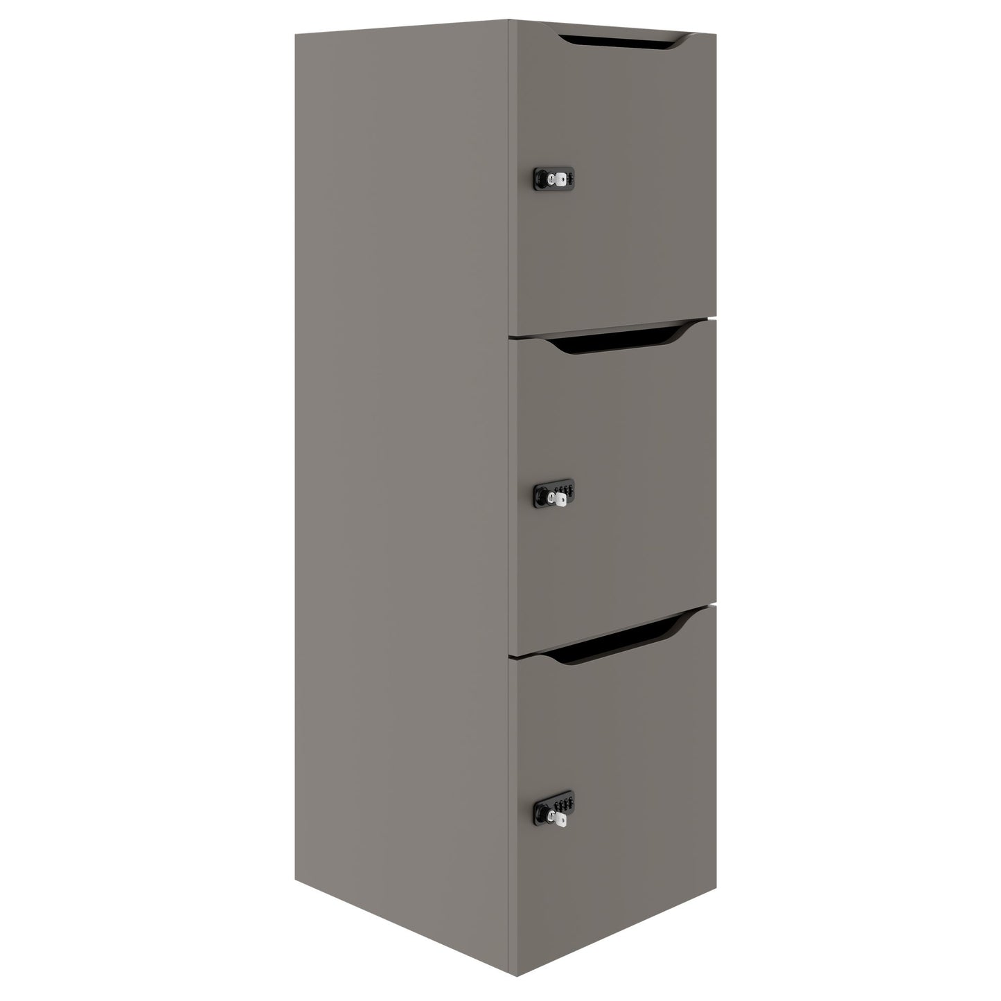 Armadietto CHOICE | 450 x 1370 mm, 2 o 3 scomparti, grigio cubanite