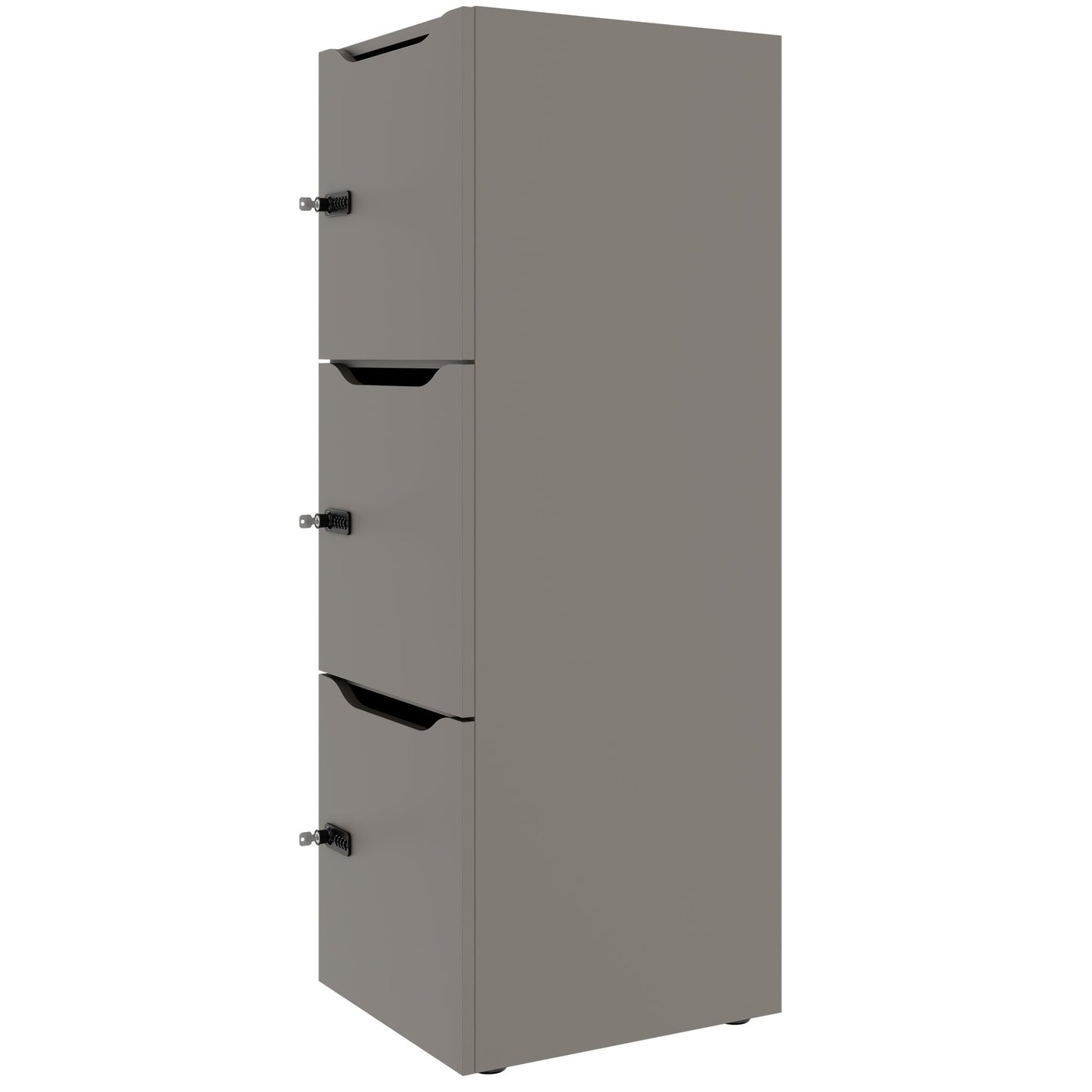 Armadietto CHOICE | 450 x 1370 mm, 2 o 3 scomparti, grigio cubanite