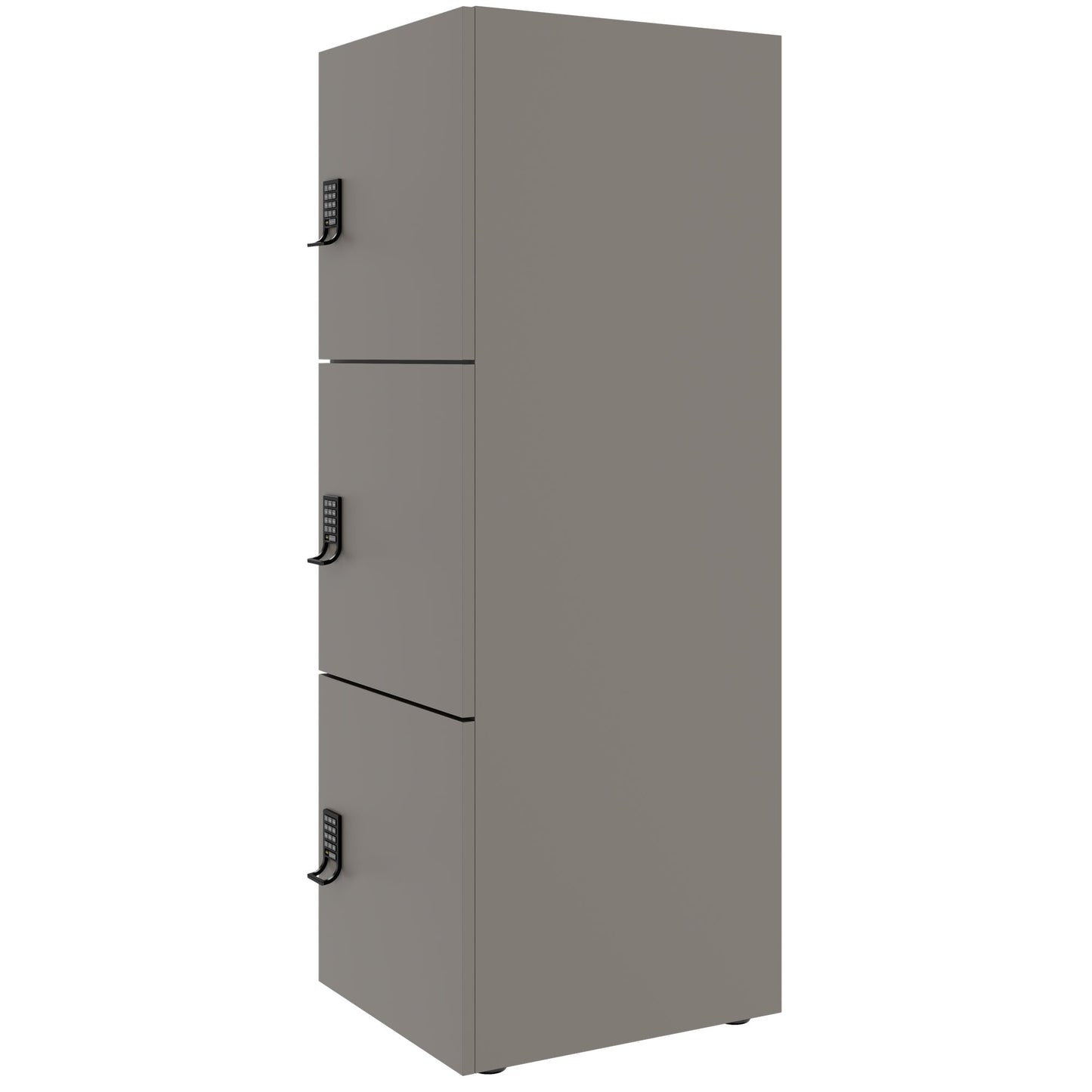 Armadietto CHOICE | 450 x 1370 mm, 2 o 3 scomparti, grigio cubanite