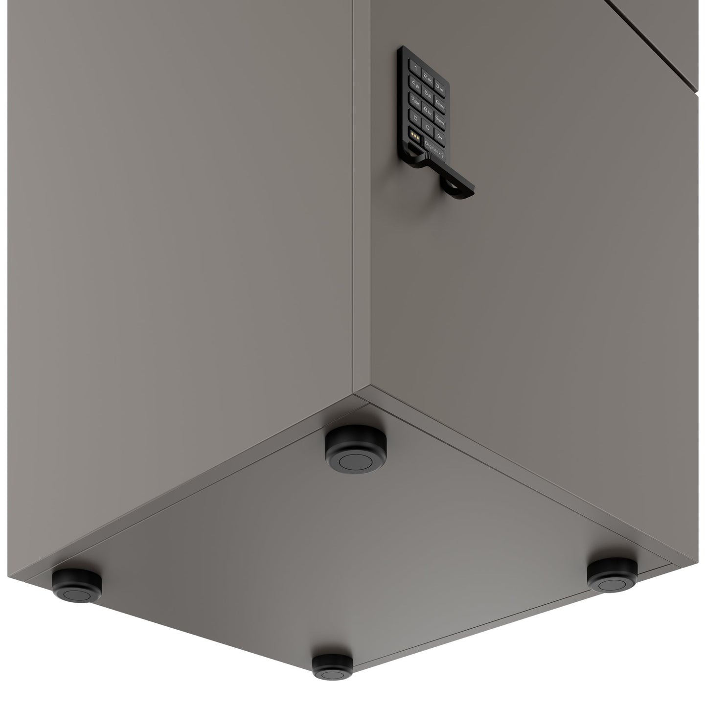 Armadietto CHOICE | 450 x 1370 mm, 2 o 3 scomparti, grigio cubanite