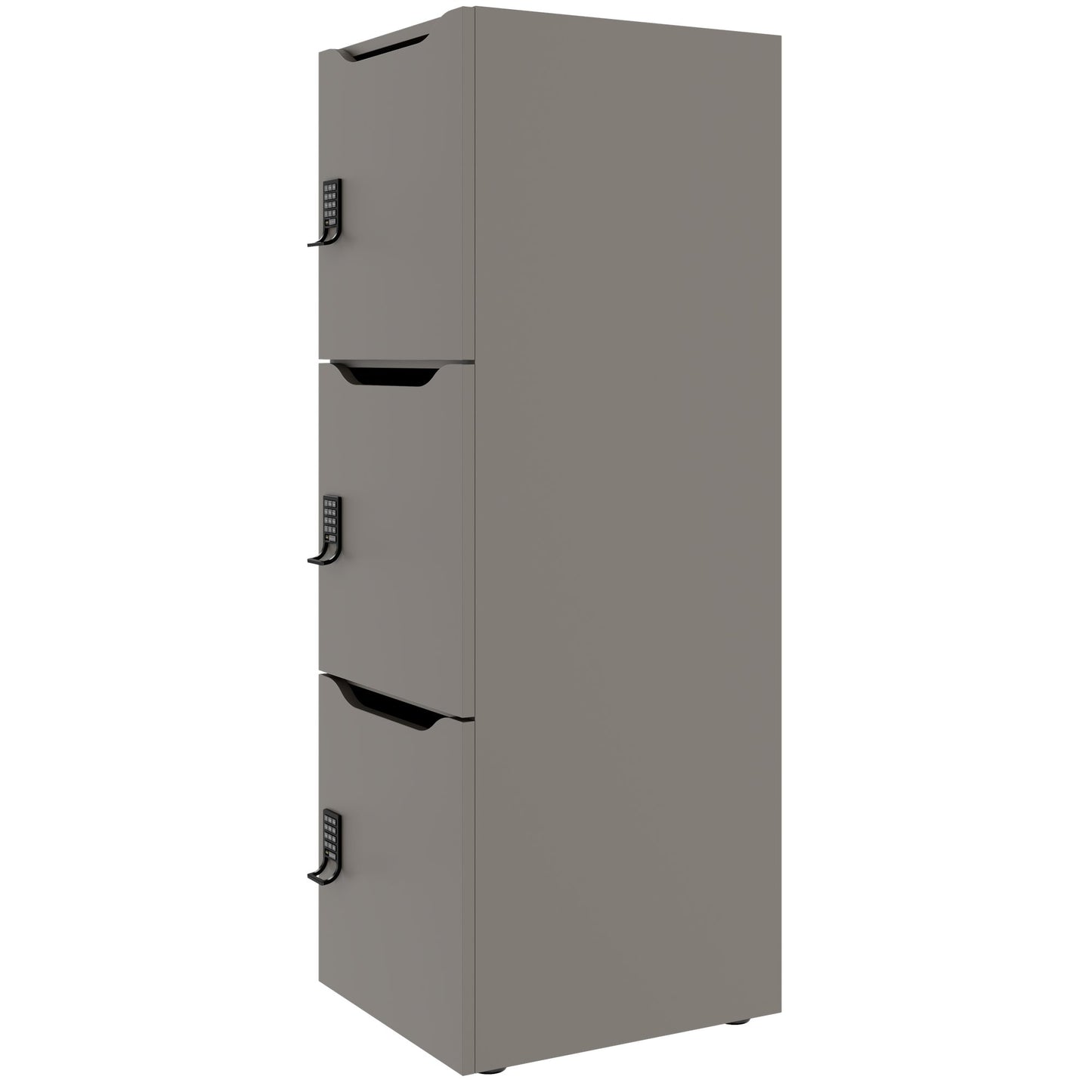 Armadietto CHOICE | 450 x 1370 mm, 2 o 3 scomparti, grigio cubanite