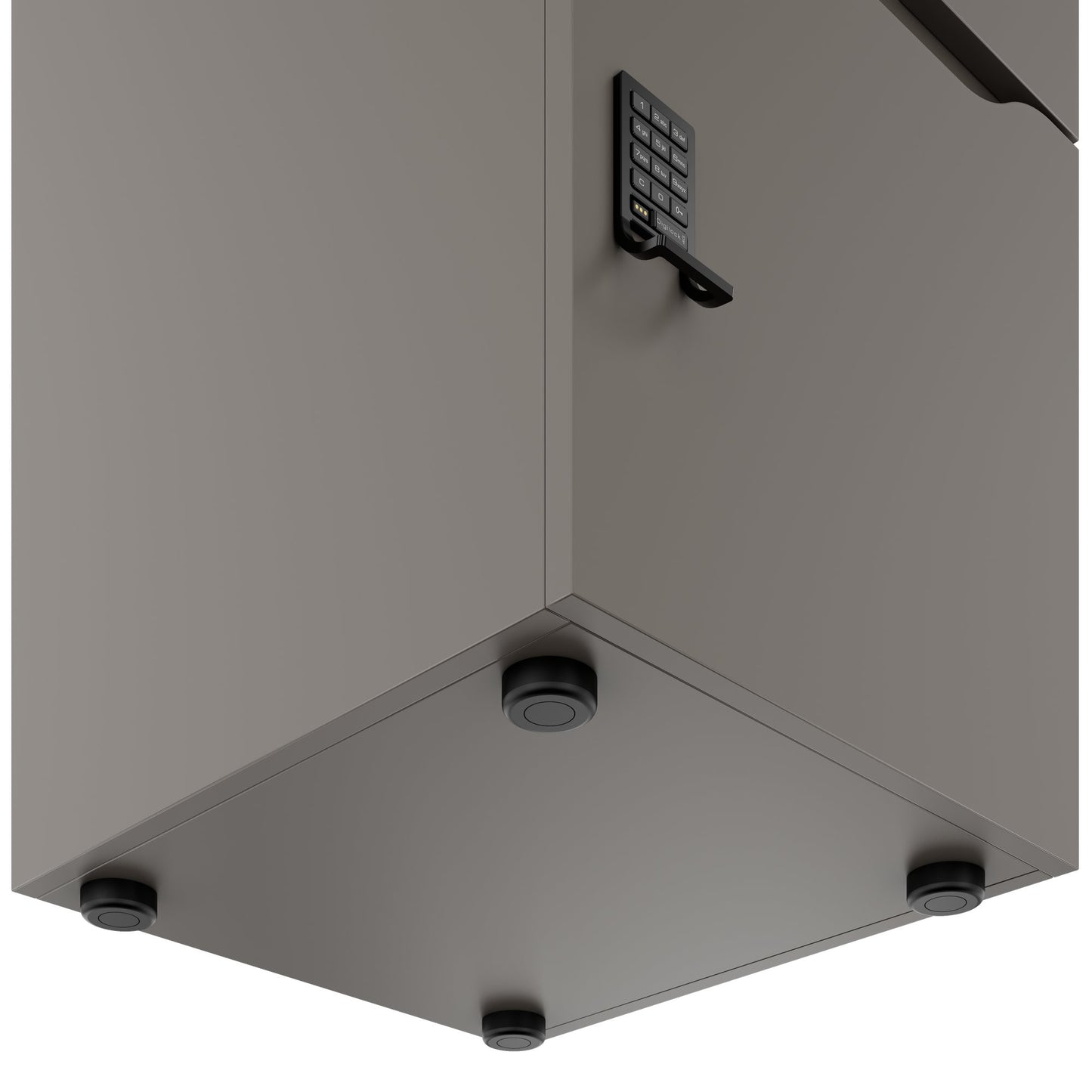 Armadietto CHOICE | 450 x 1370 mm, 2 o 3 scomparti, grigio cubanite