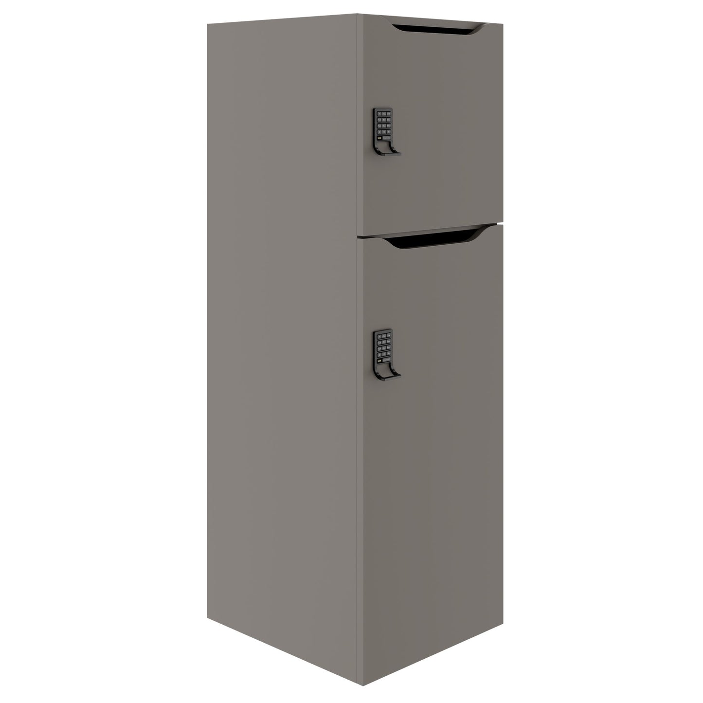 Armadietto CHOICE | 450 x 1370 mm, 2 o 3 scomparti, grigio cubanite