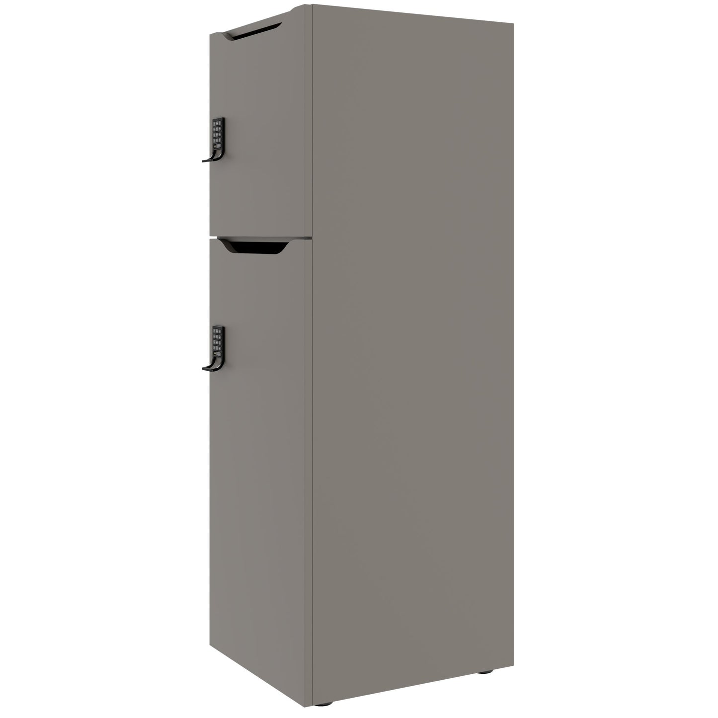 Armadietto CHOICE | 450 x 1370 mm, 2 o 3 scomparti, grigio cubanite