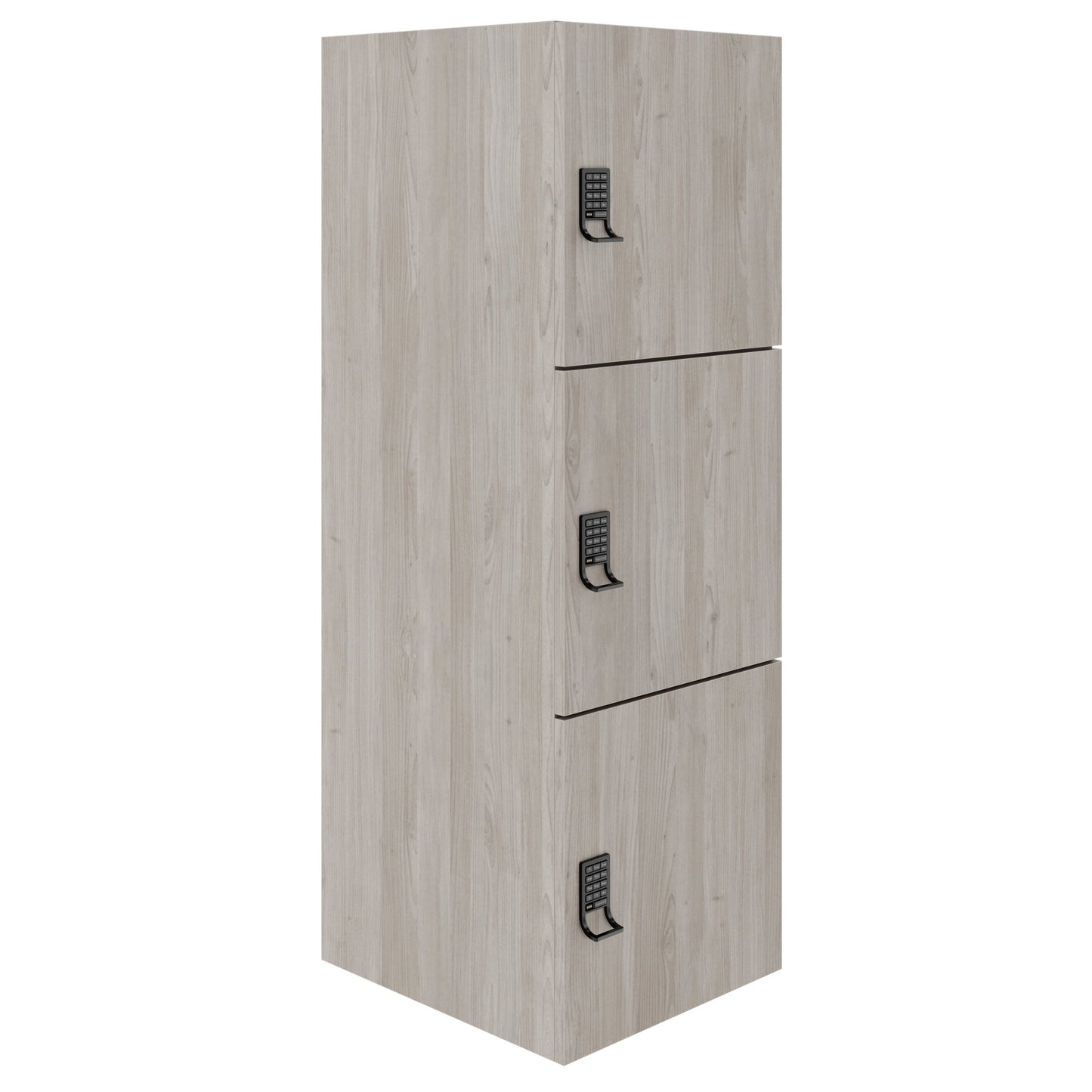Armoire CHOICE | 450 x 1370 mm, 2 ou 3 casiers, chêne nord gris