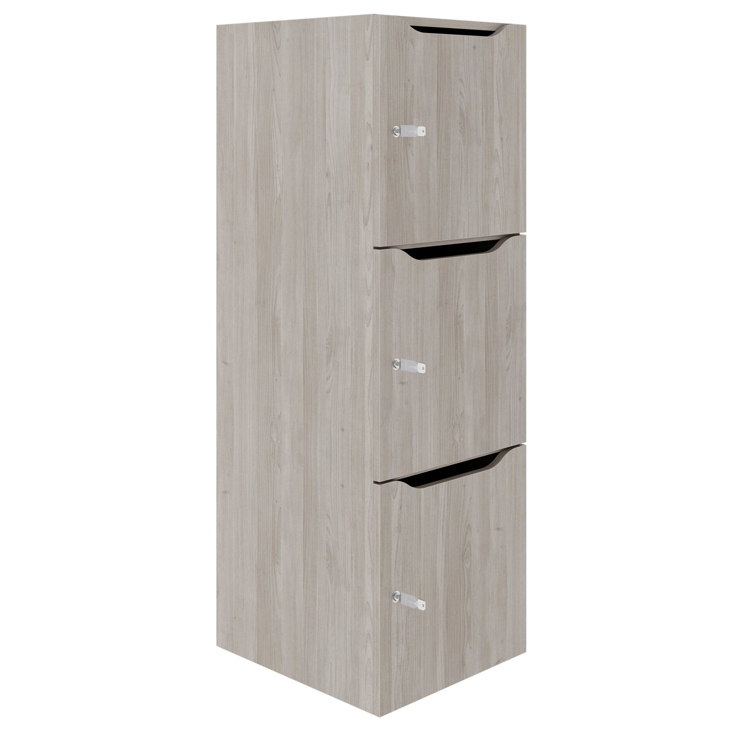 Armoire CHOICE | 450 x 1370 mm, 2 ou 3 casiers, chêne nord gris
