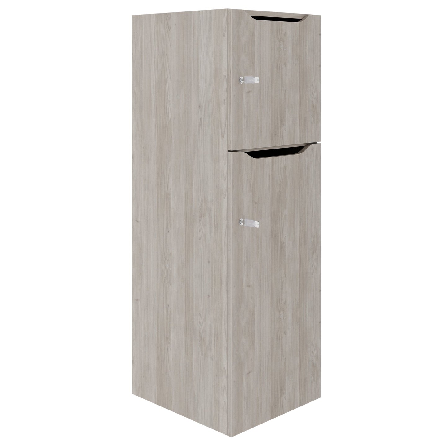 Armoire CHOICE | 450 x 1370 mm, 2 ou 3 casiers, chêne nord gris