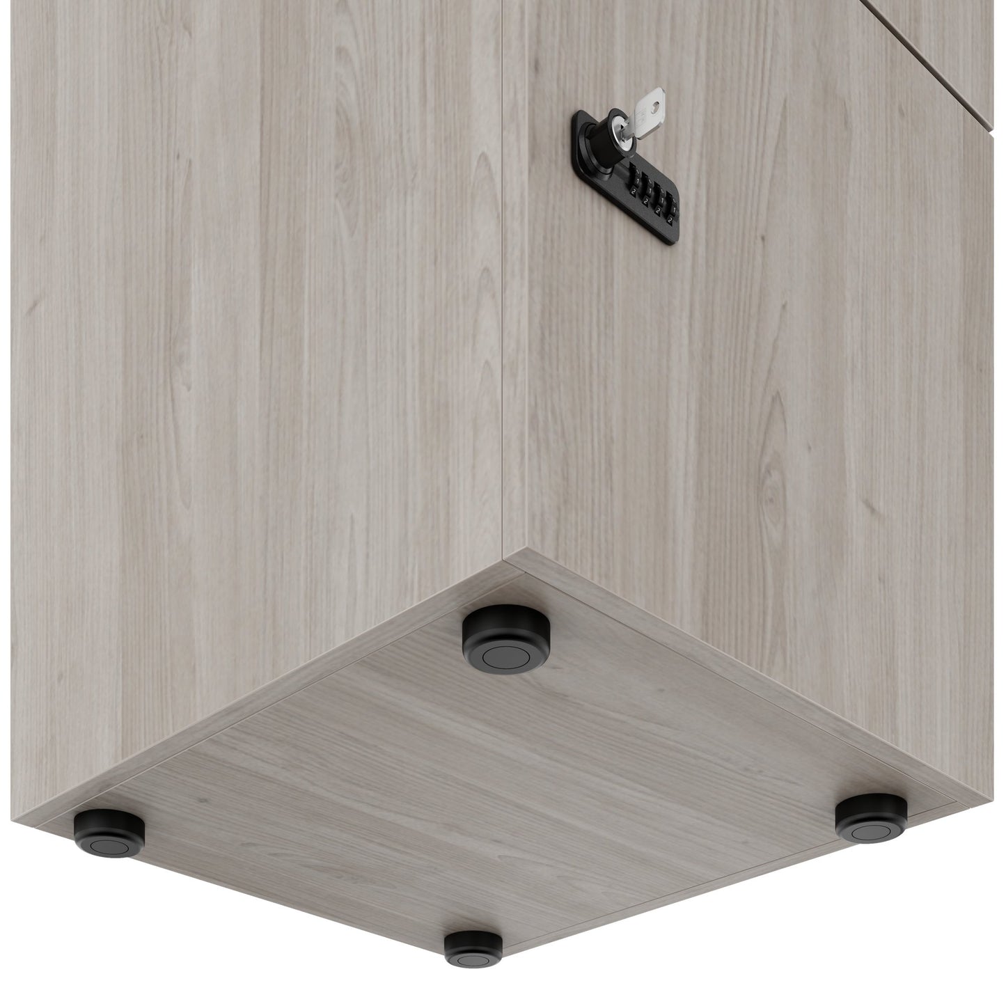 Armoire CHOICE | 450 x 1370 mm, 2 ou 3 casiers, chêne nord gris