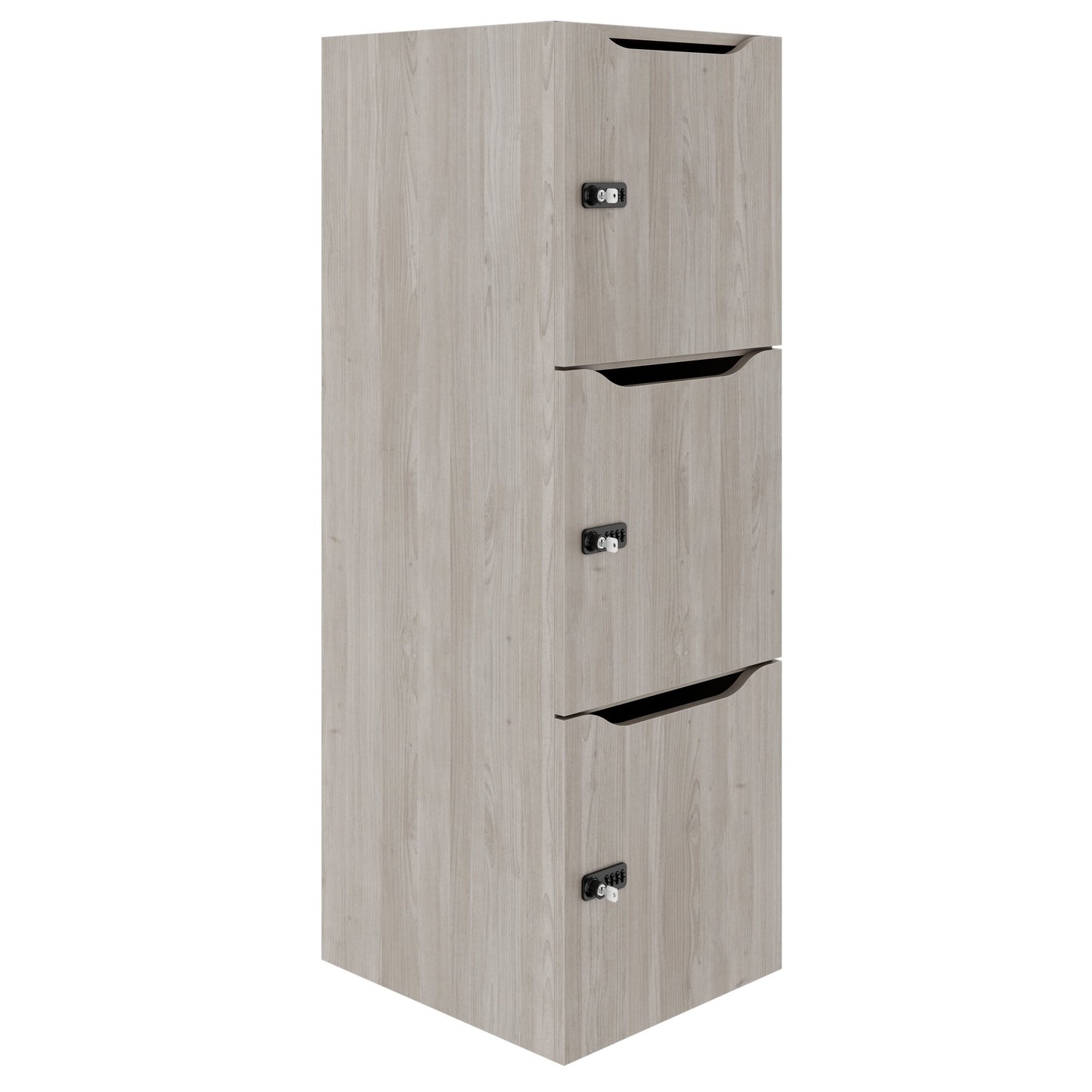 Armoire CHOICE | 450 x 1370 mm, 2 ou 3 casiers, chêne nord gris