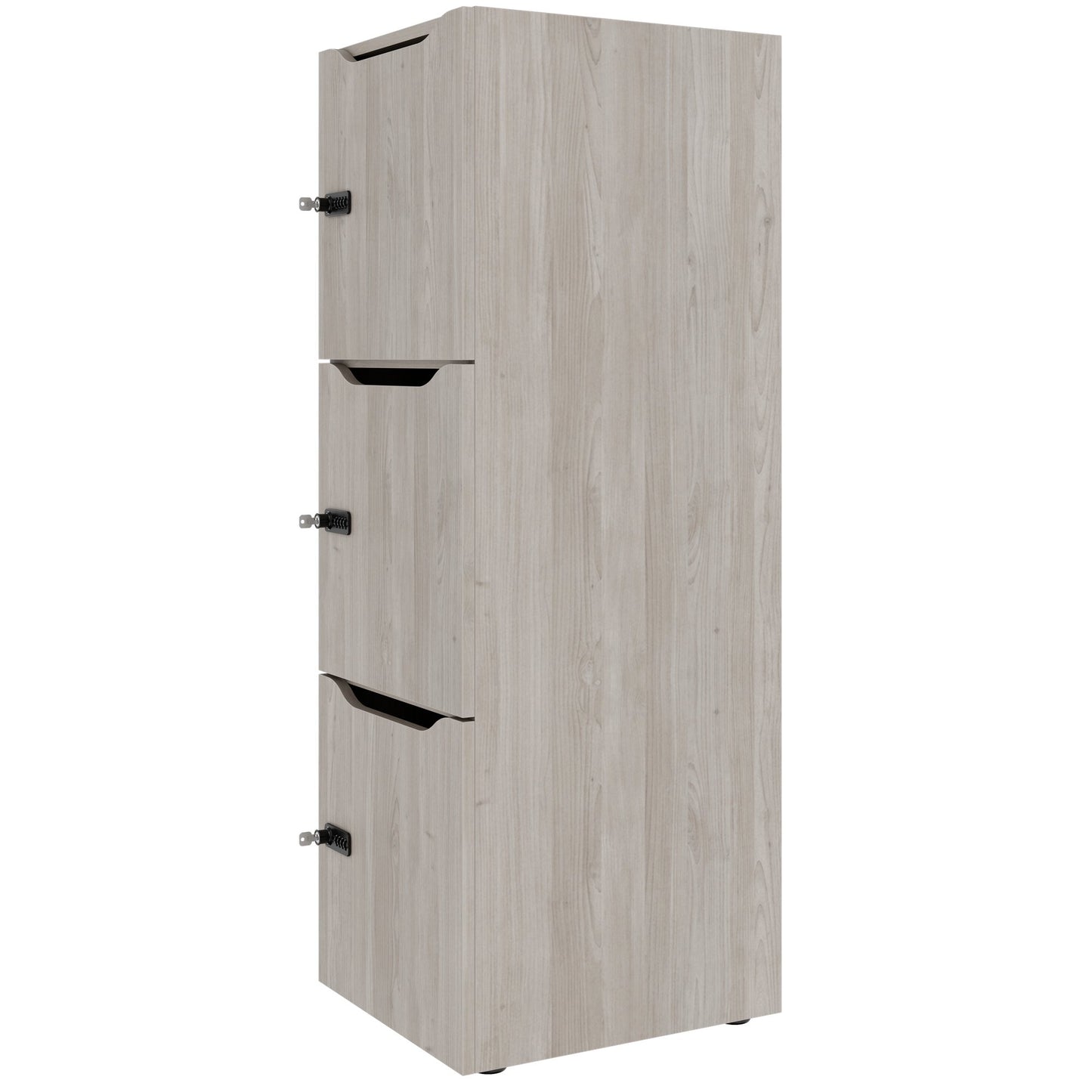 Armoire CHOICE | 450 x 1370 mm, 2 ou 3 casiers, chêne nord gris