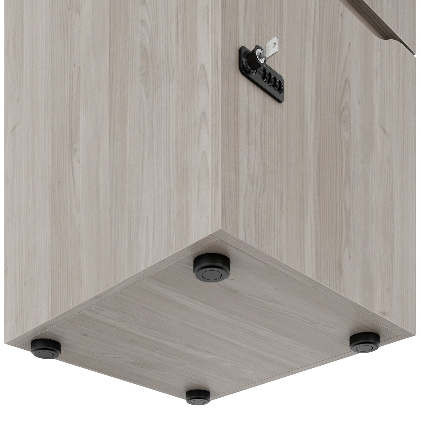 Armoire CHOICE | 450 x 1370 mm, 2 ou 3 casiers, chêne nord gris