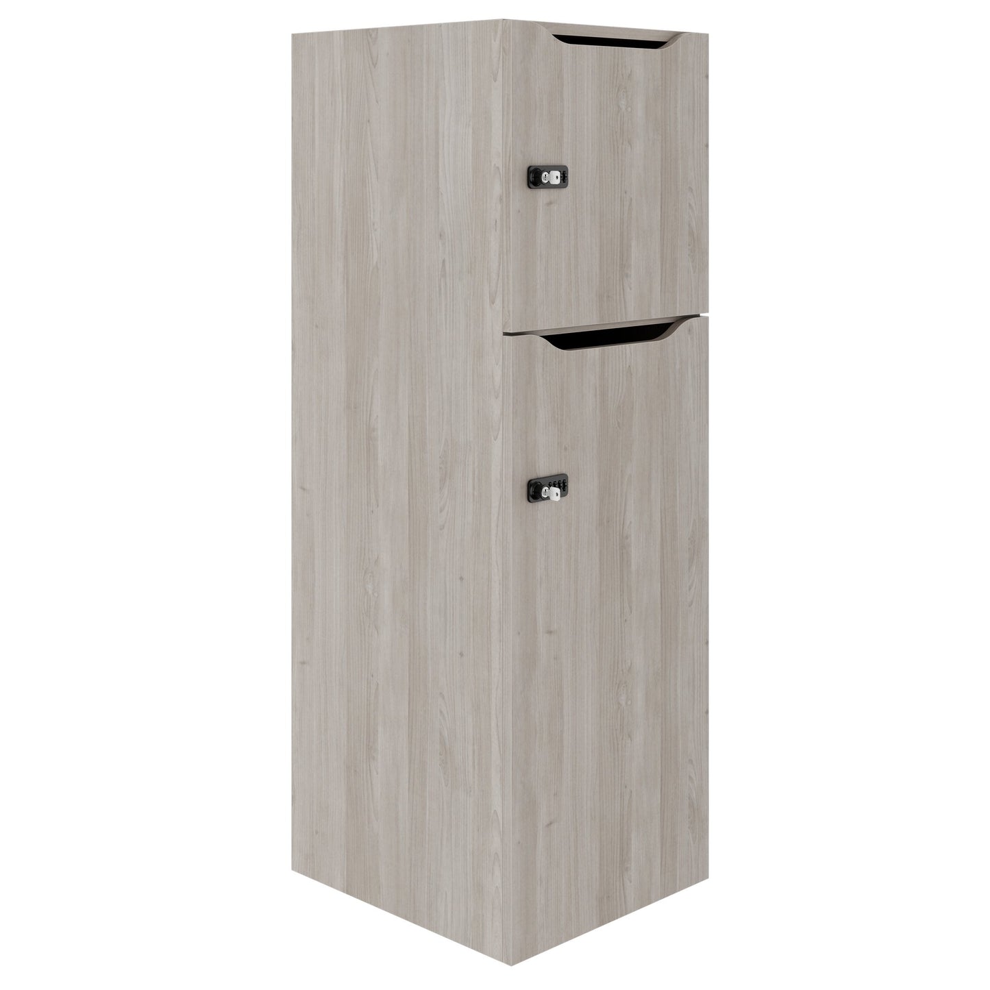 Armoire CHOICE | 450 x 1370 mm, 2 ou 3 casiers, chêne nord gris