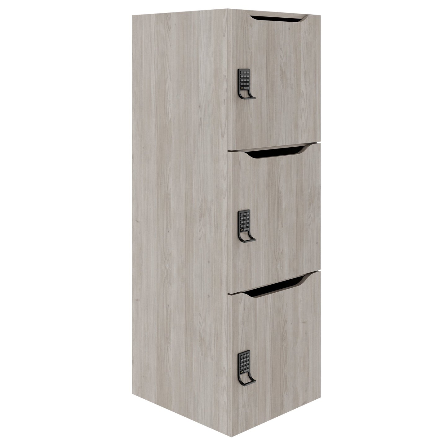 Armoire CHOICE | 450 x 1370 mm, 2 ou 3 casiers, chêne nord gris