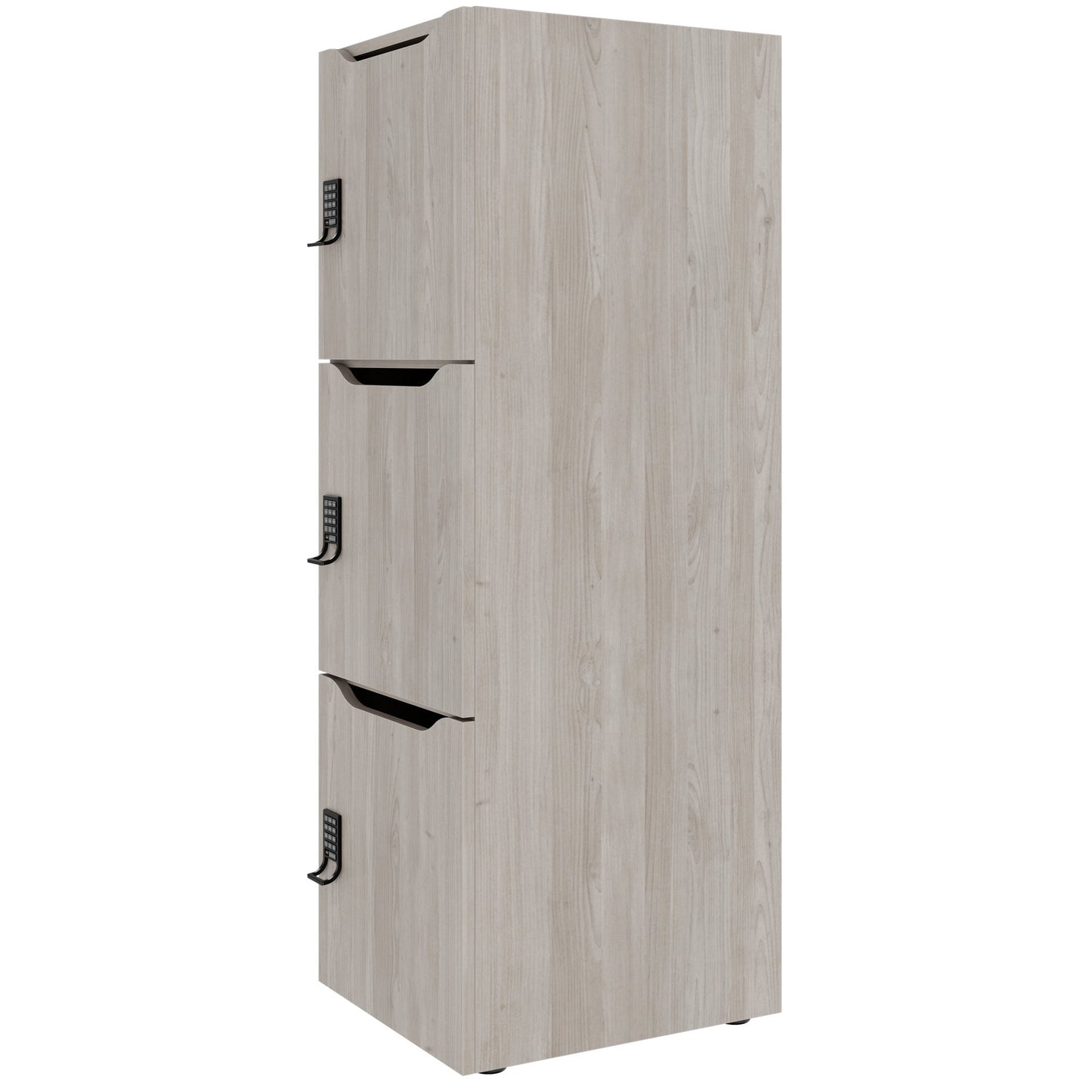 Armoire CHOICE | 450 x 1370 mm, 2 ou 3 casiers, chêne nord gris