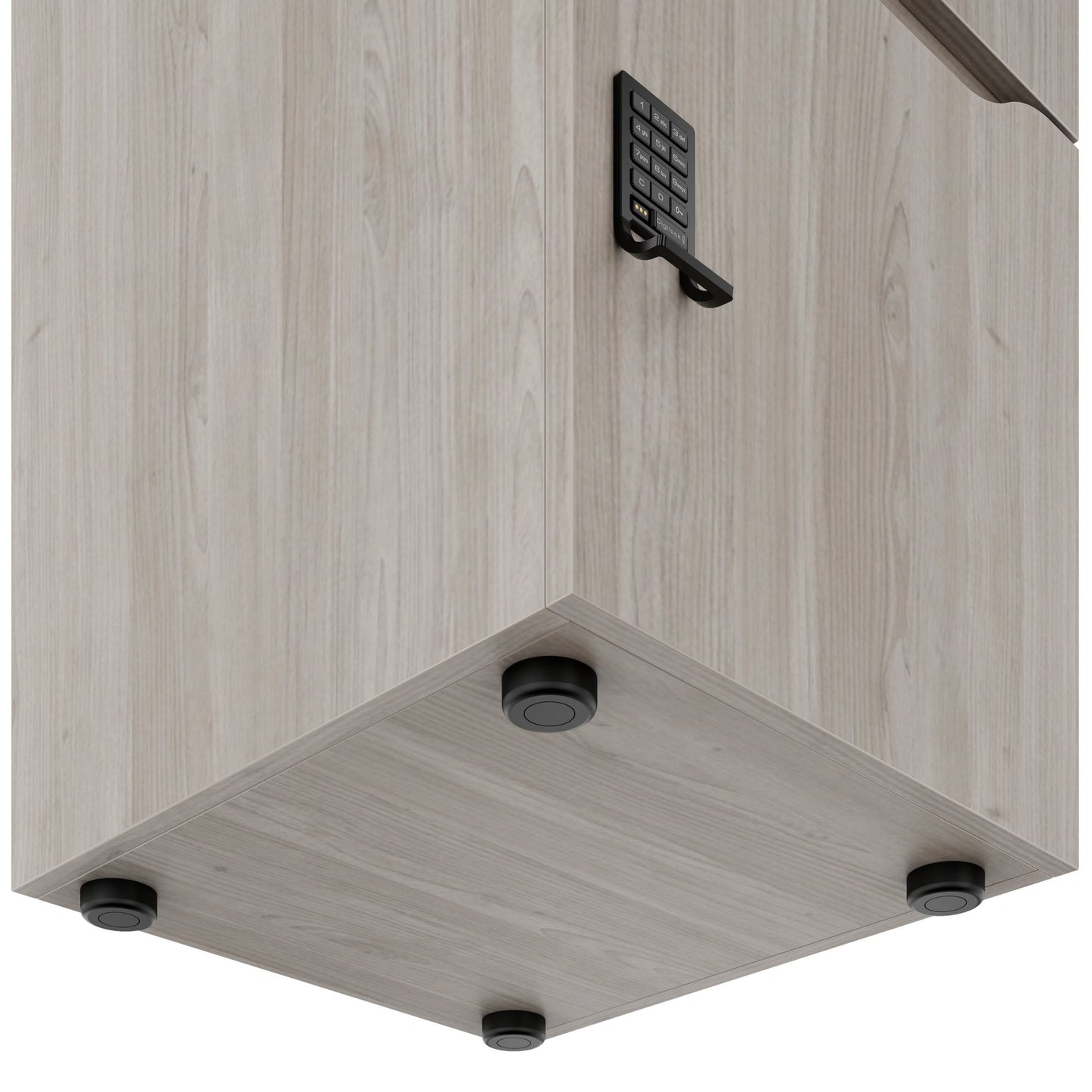 Armoire CHOICE | 450 x 1370 mm, 2 ou 3 casiers, chêne nord gris