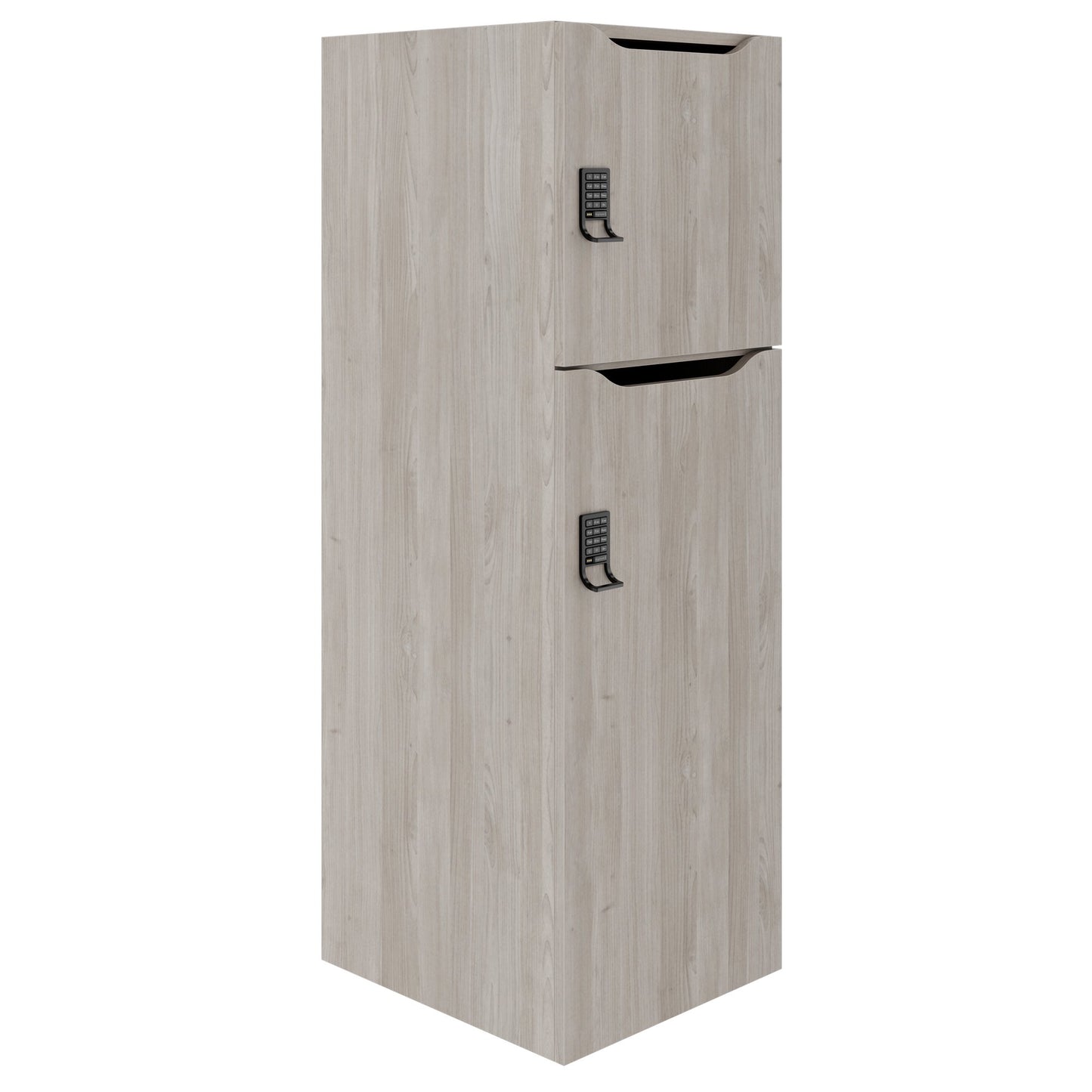 Armoire CHOICE | 450 x 1370 mm, 2 ou 3 casiers, chêne nord gris