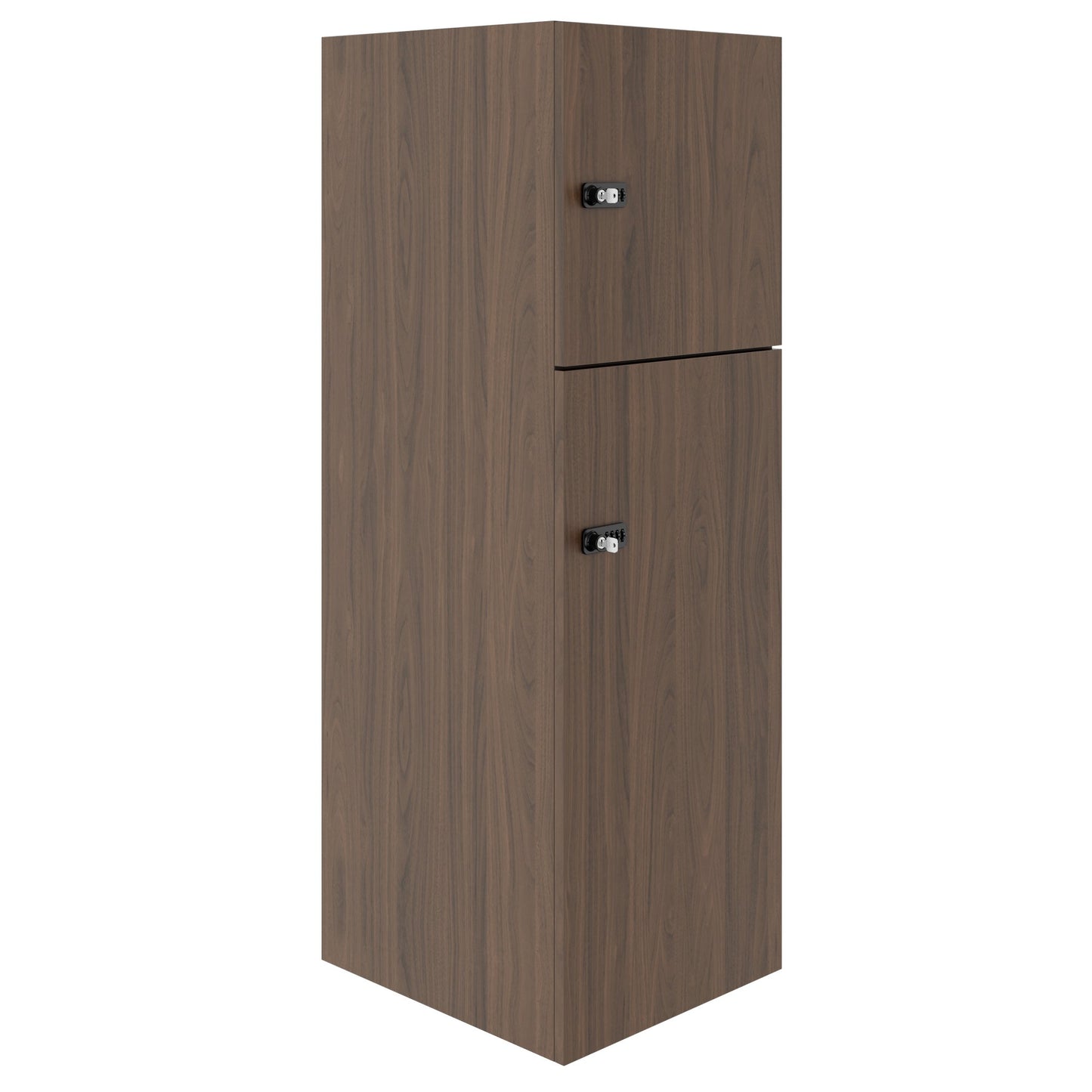 CHOICE Spind | 450 x 1370 mm, 2 oder 3 Schließfächer, Nussbaum