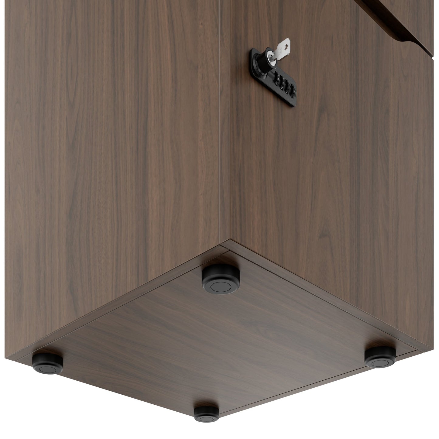 CHOICE Spind | 450 x 1370 mm, 2 oder 3 Schließfächer, Nussbaum