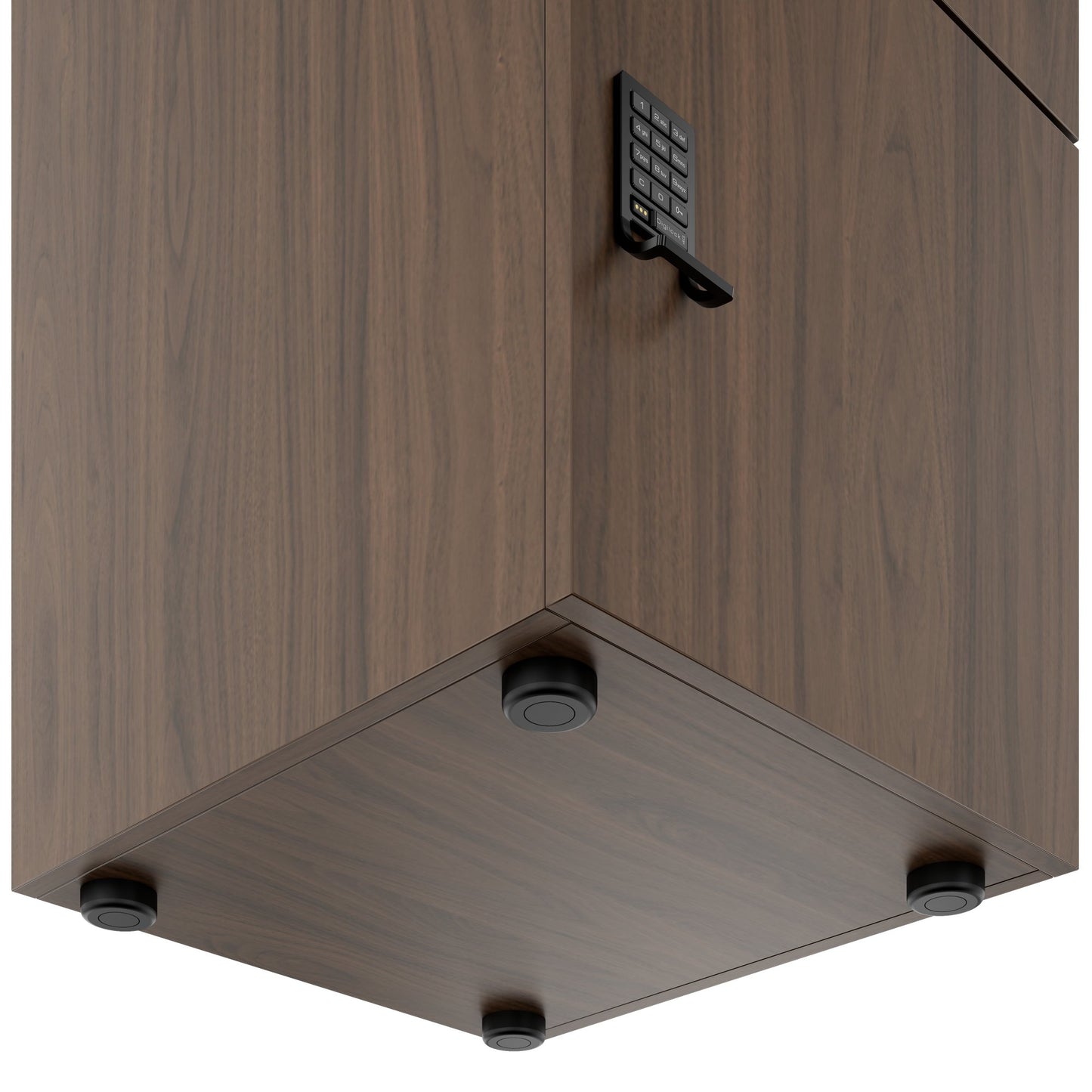 CHOICE Spind | 450 x 1370 mm, 2 oder 3 Schließfächer, Nussbaum