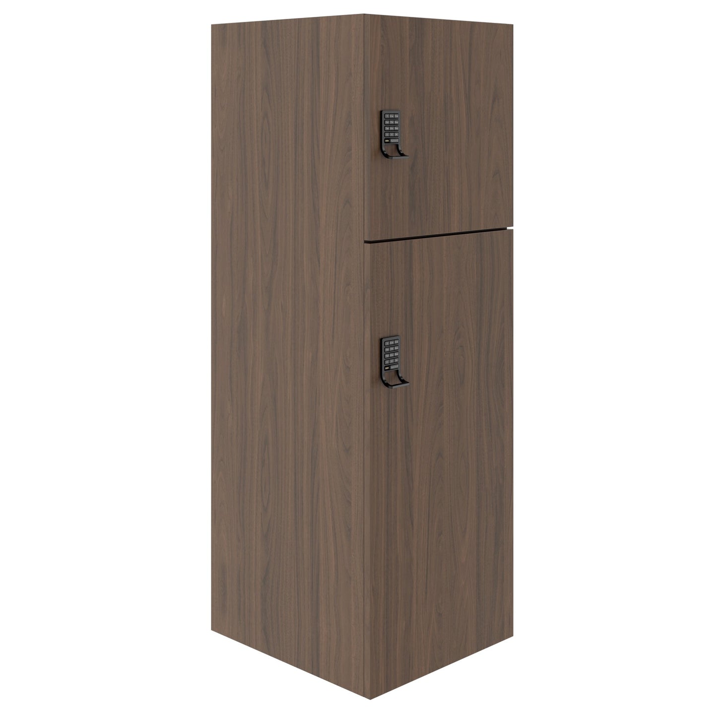 CHOICE Spind | 450 x 1370 mm, 2 oder 3 Schließfächer, Nussbaum