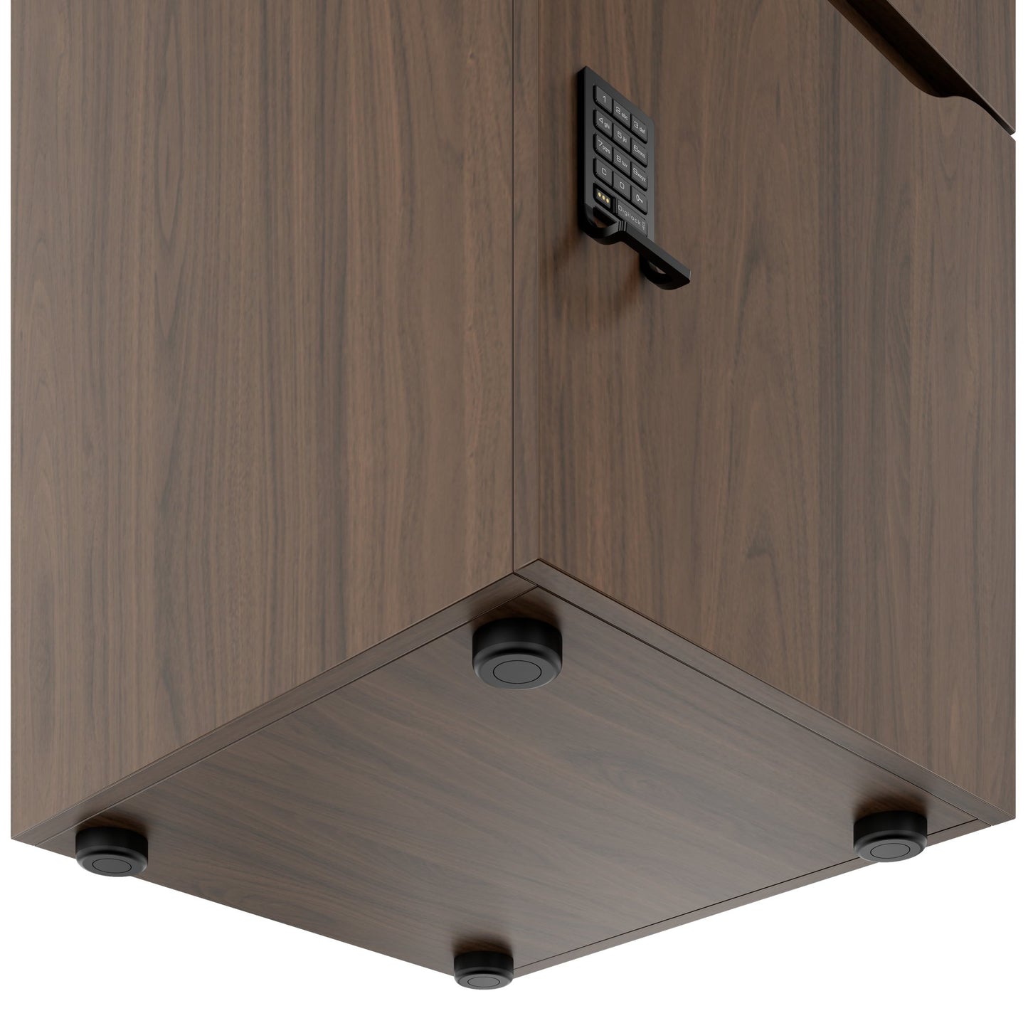 CHOICE Spind | 450 x 1370 mm, 2 oder 3 Schließfächer, Nussbaum