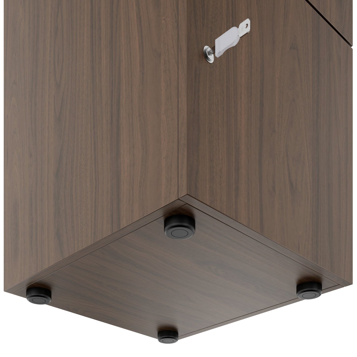 CHOICE Spind | 450 x 1370 mm, 2 oder 3 Schließfächer, Nussbaum