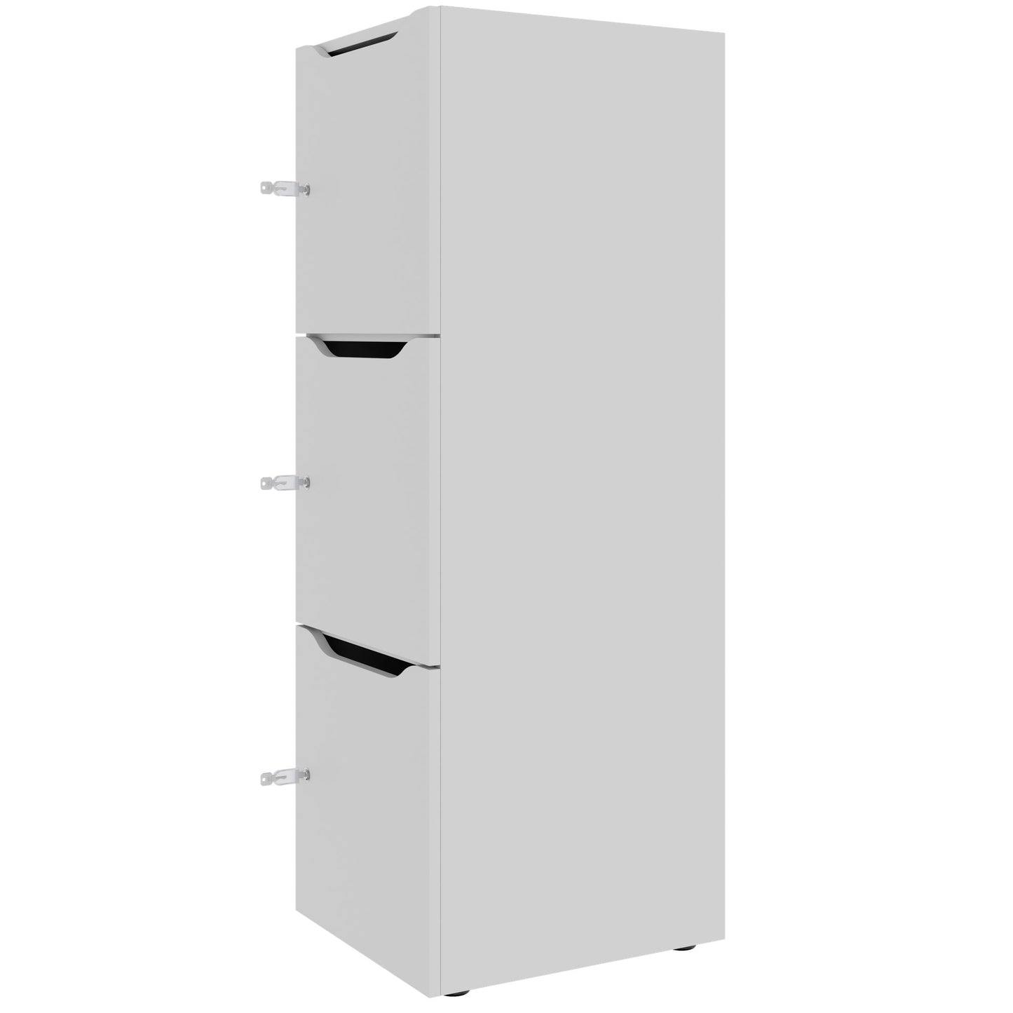 Armadietto CHOICE | 450 x 1370 mm, 2 o 3 scomparti, grigio perla