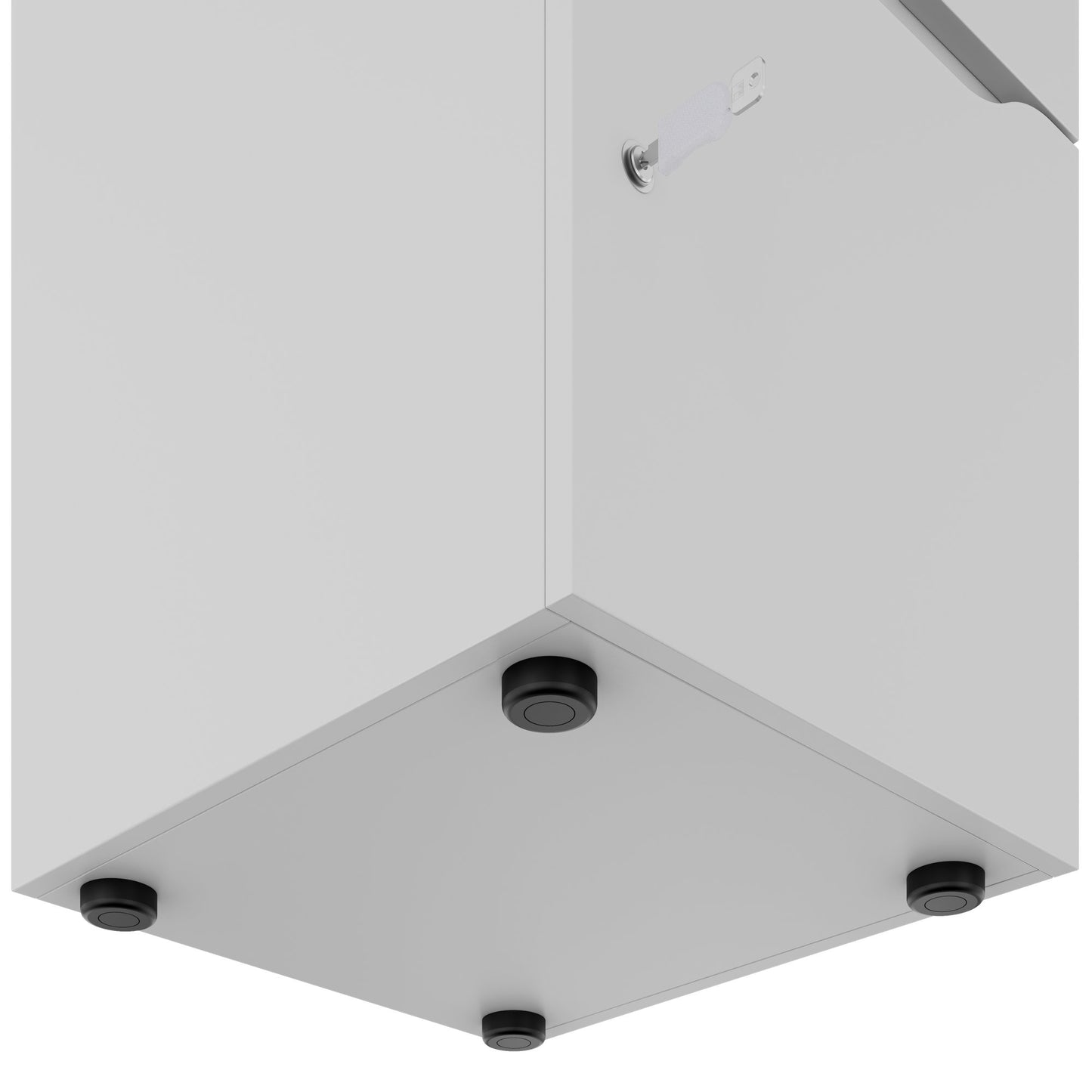 Armadietto CHOICE | 450 x 1370 mm, 2 o 3 scomparti, grigio perla