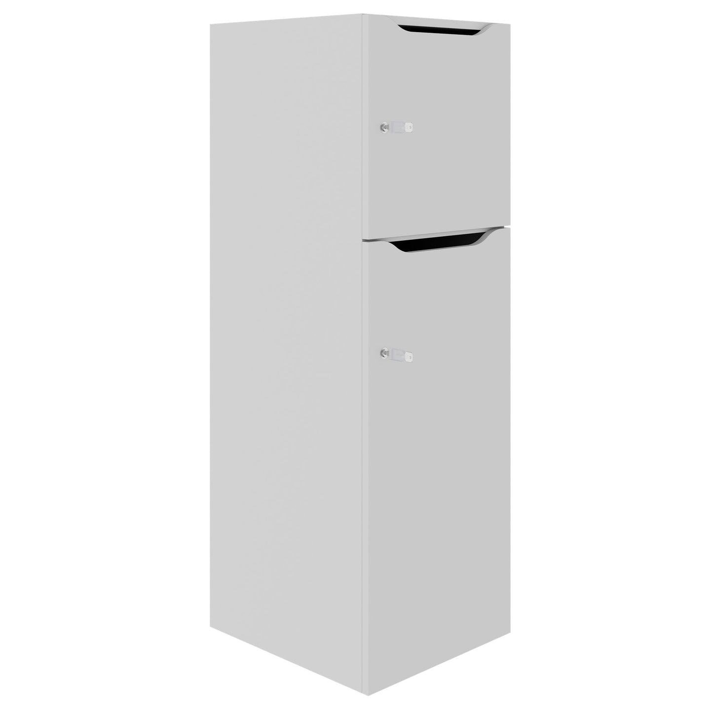 Armadietto CHOICE | 450 x 1370 mm, 2 o 3 scomparti, grigio perla