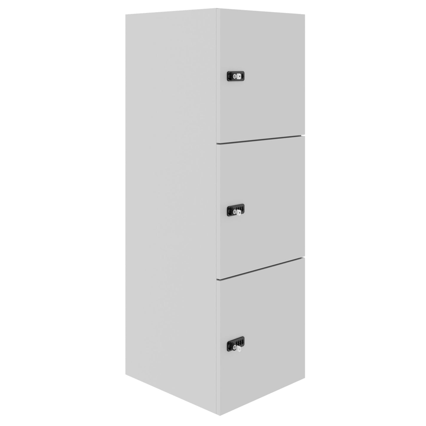 Armadietto CHOICE | 450 x 1370 mm, 2 o 3 scomparti, grigio perla