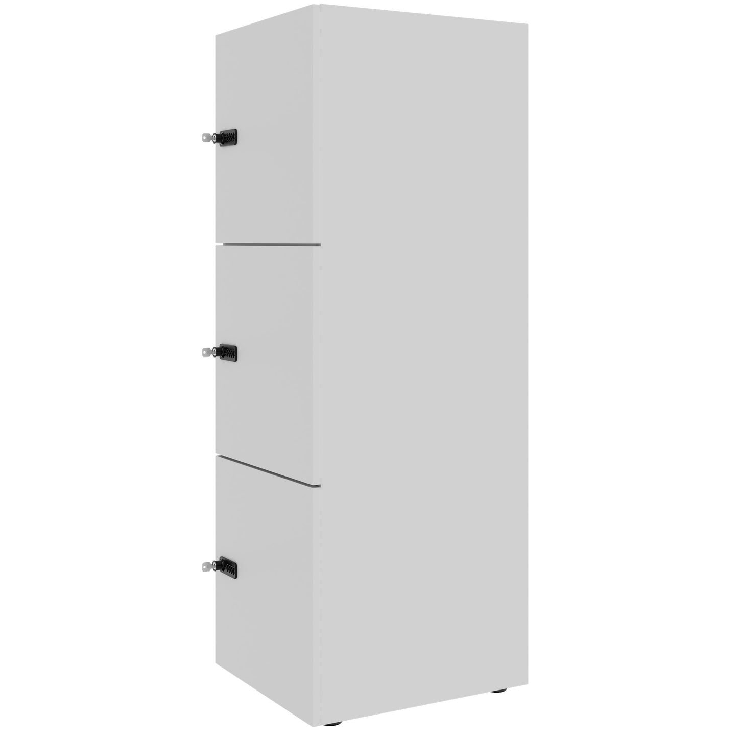 Armadietto CHOICE | 450 x 1370 mm, 2 o 3 scomparti, grigio perla