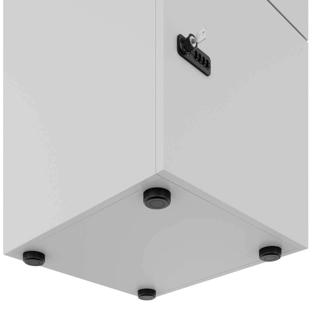 Armoire CHOICE | 450 x 1370 mm, 2 ou 3 casiers, gris perle - 6 Lightbox Main Image