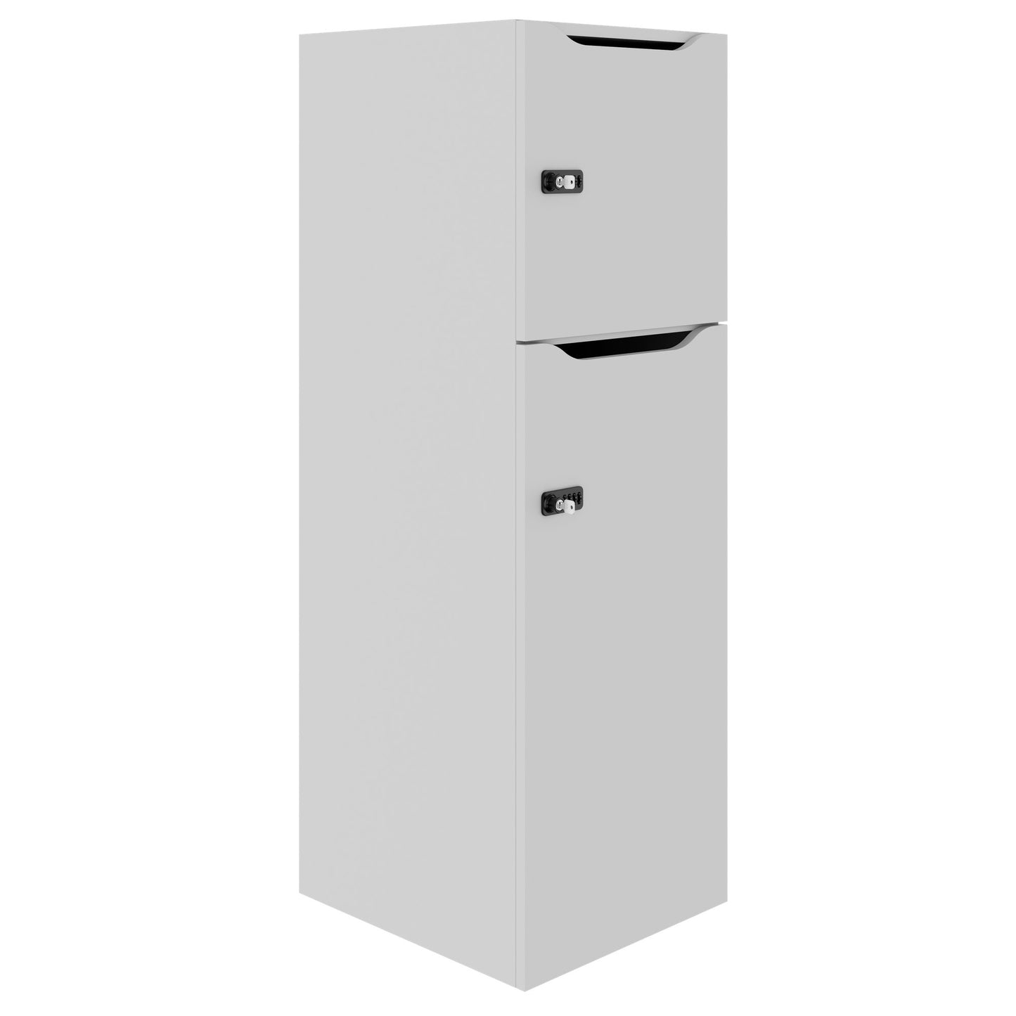 Armadietto CHOICE | 450 x 1370 mm, 2 o 3 scomparti, grigio perla