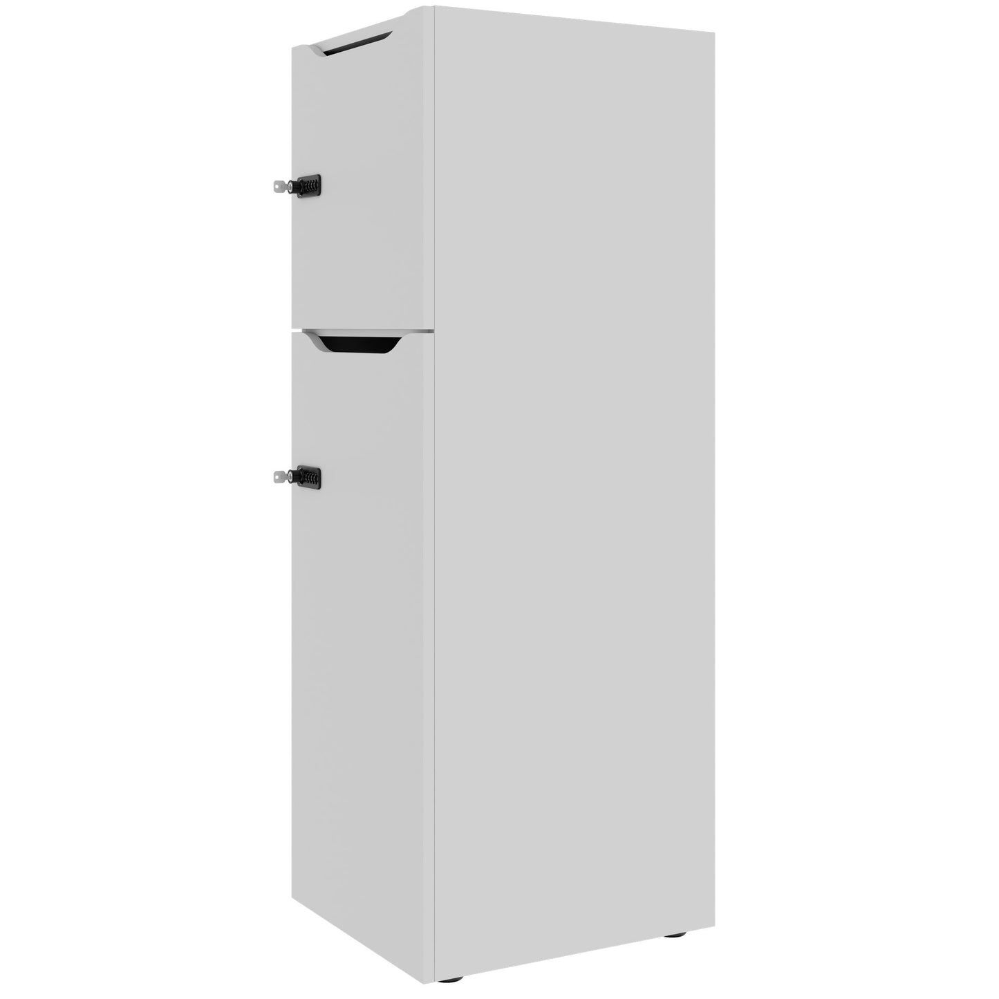 Armadietto CHOICE | 450 x 1370 mm, 2 o 3 scomparti, grigio perla