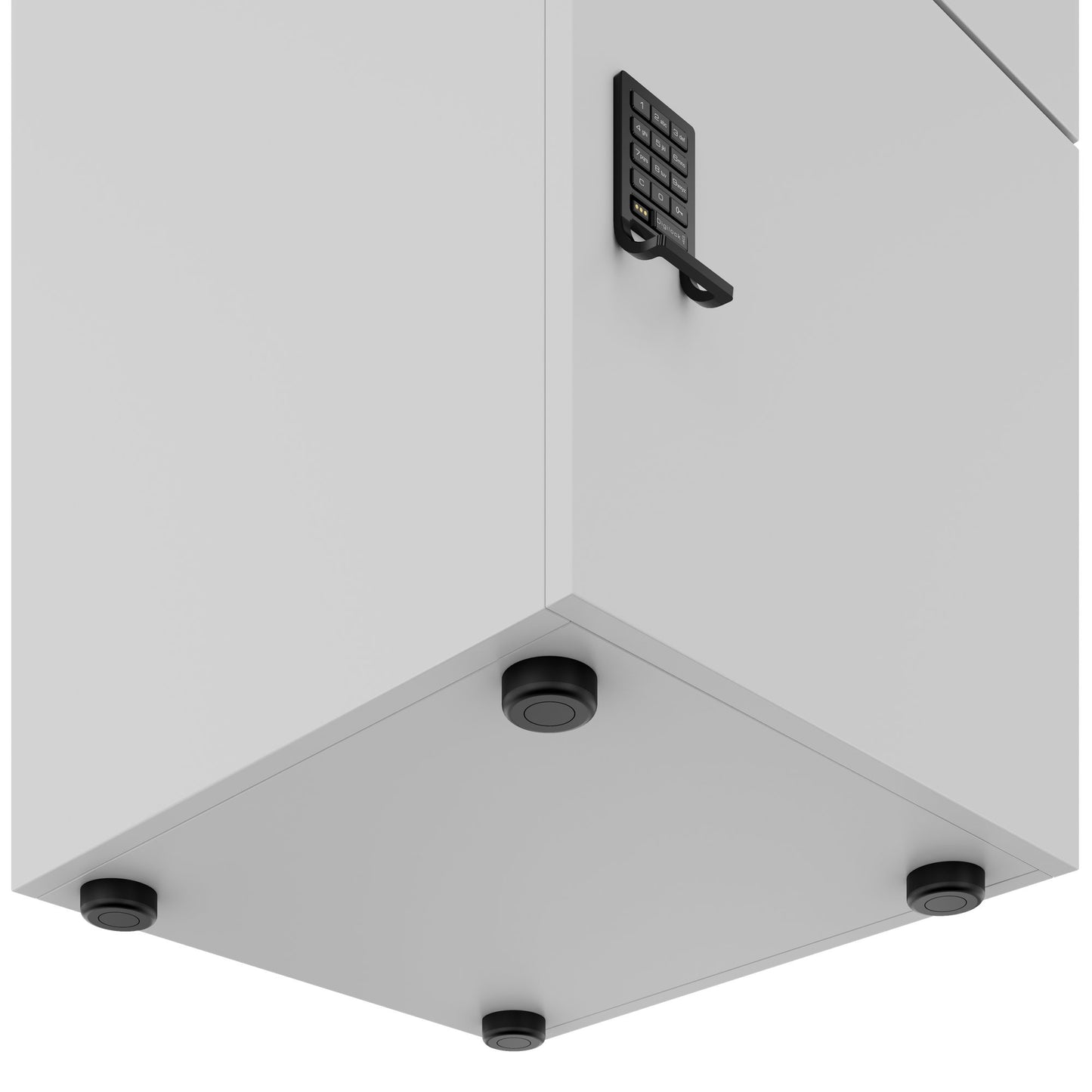 Armadietto CHOICE | 450 x 1370 mm, 2 o 3 scomparti, grigio perla