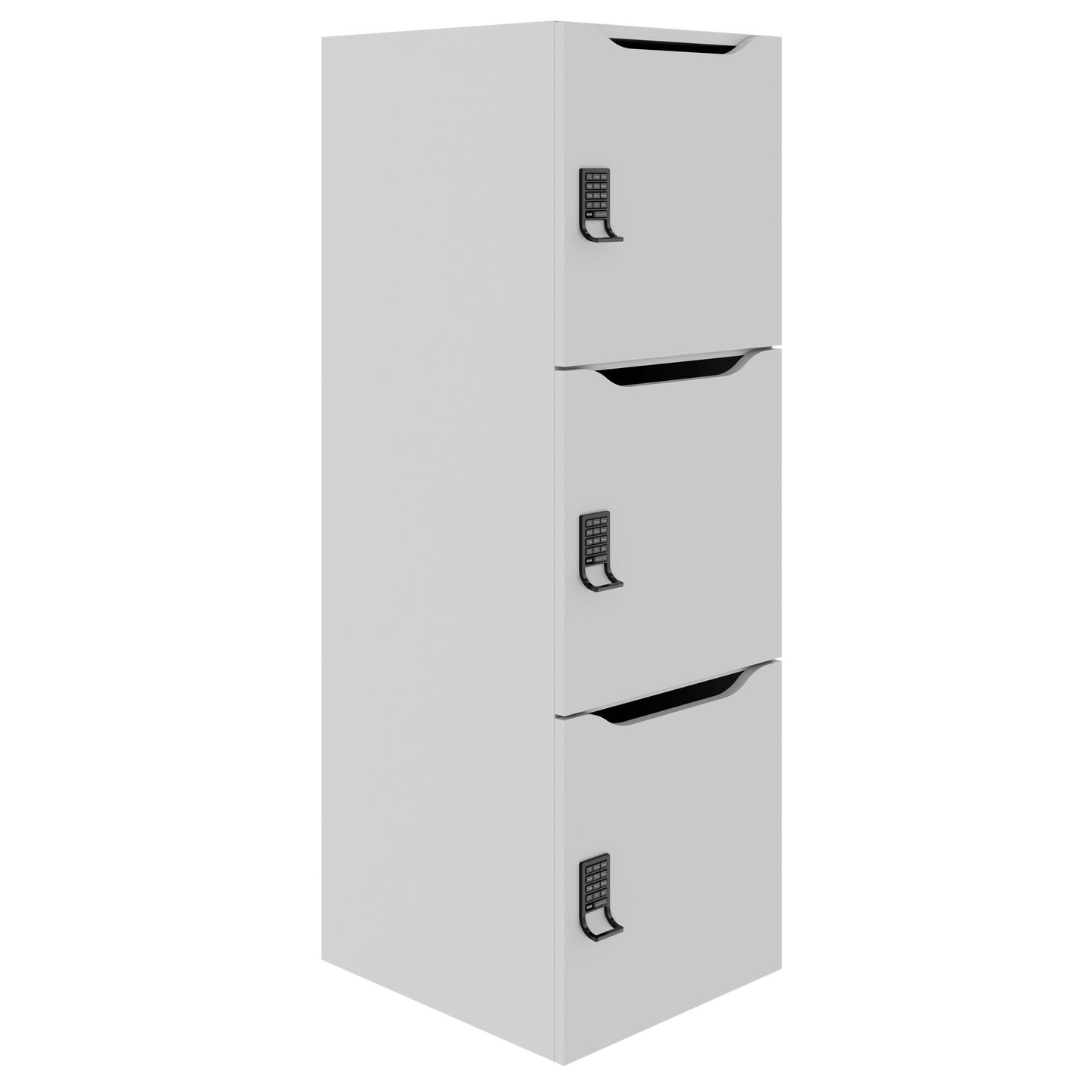 Armadietto CHOICE | 450 x 1370 mm, 2 o 3 scomparti, grigio perla