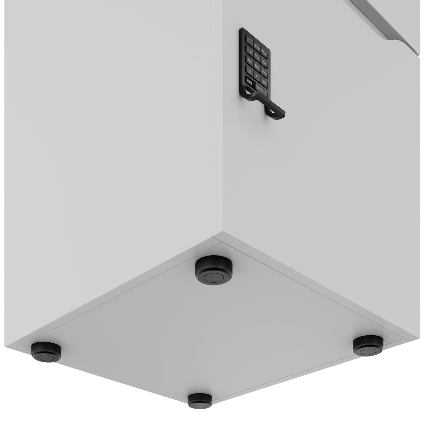 Armadietto CHOICE | 450 x 1370 mm, 2 o 3 scomparti, grigio perla