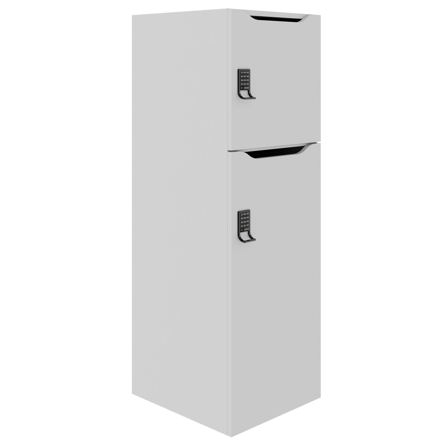 Armadietto CHOICE | 450 x 1370 mm, 2 o 3 scomparti, grigio perla