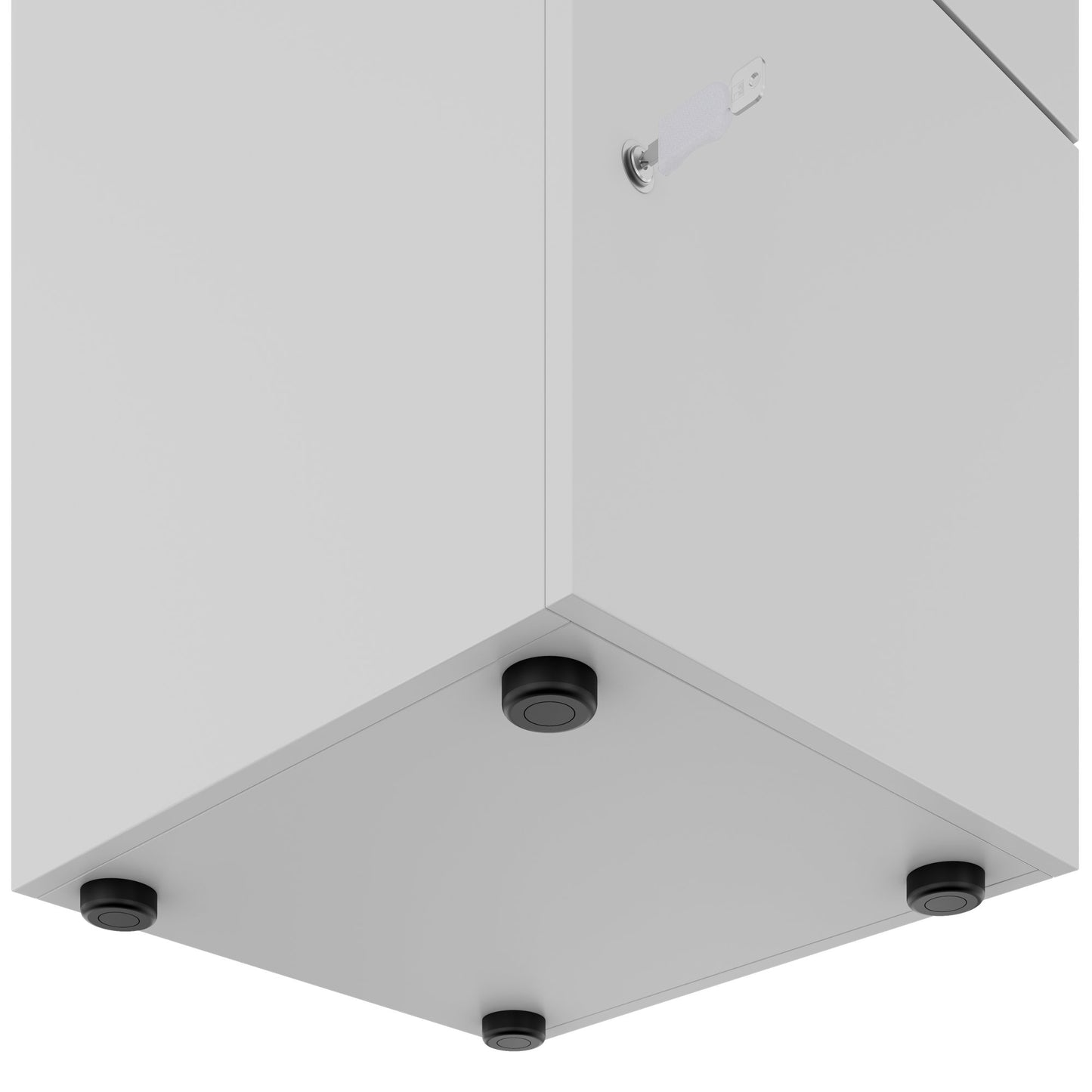 Armadietto CHOICE | 450 x 1370 mm, 2 o 3 scomparti, grigio perla